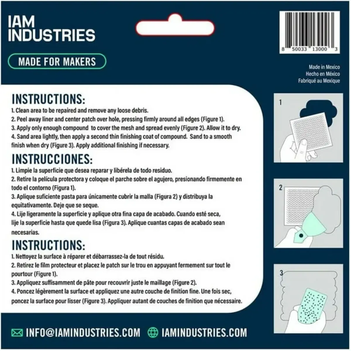 IAM Industries IMP-6R5 Drywall-Repair-Patches - View #2