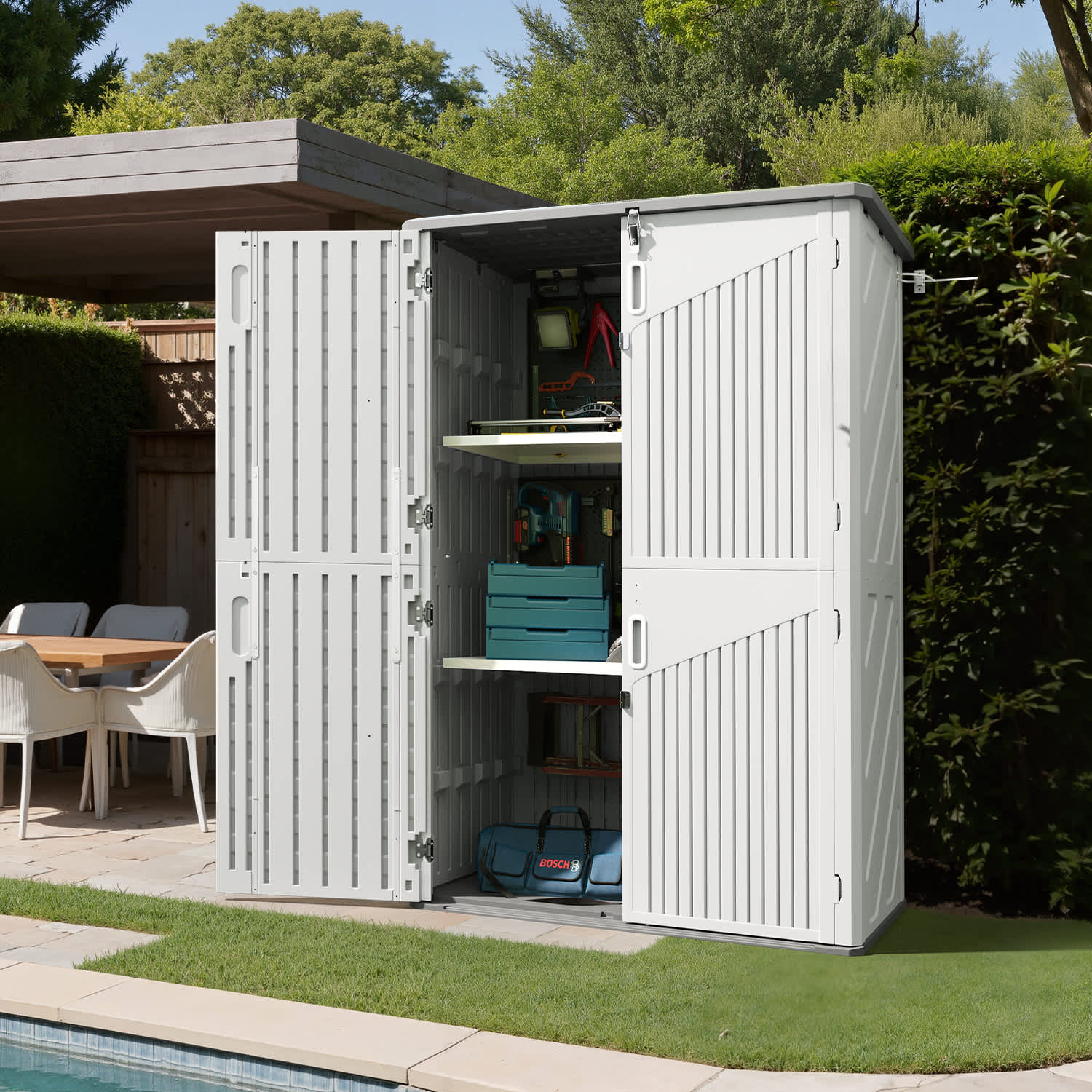 Sunmthink Z-MSD027-34GW Vinyl-Resin-Storage-Buildings - View #3