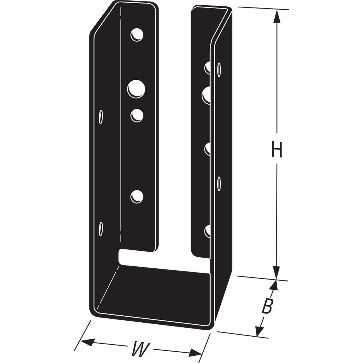 Simpson Strong-Tie ZMAX 2 x 6 Left Skewed Joist Hanger - Town