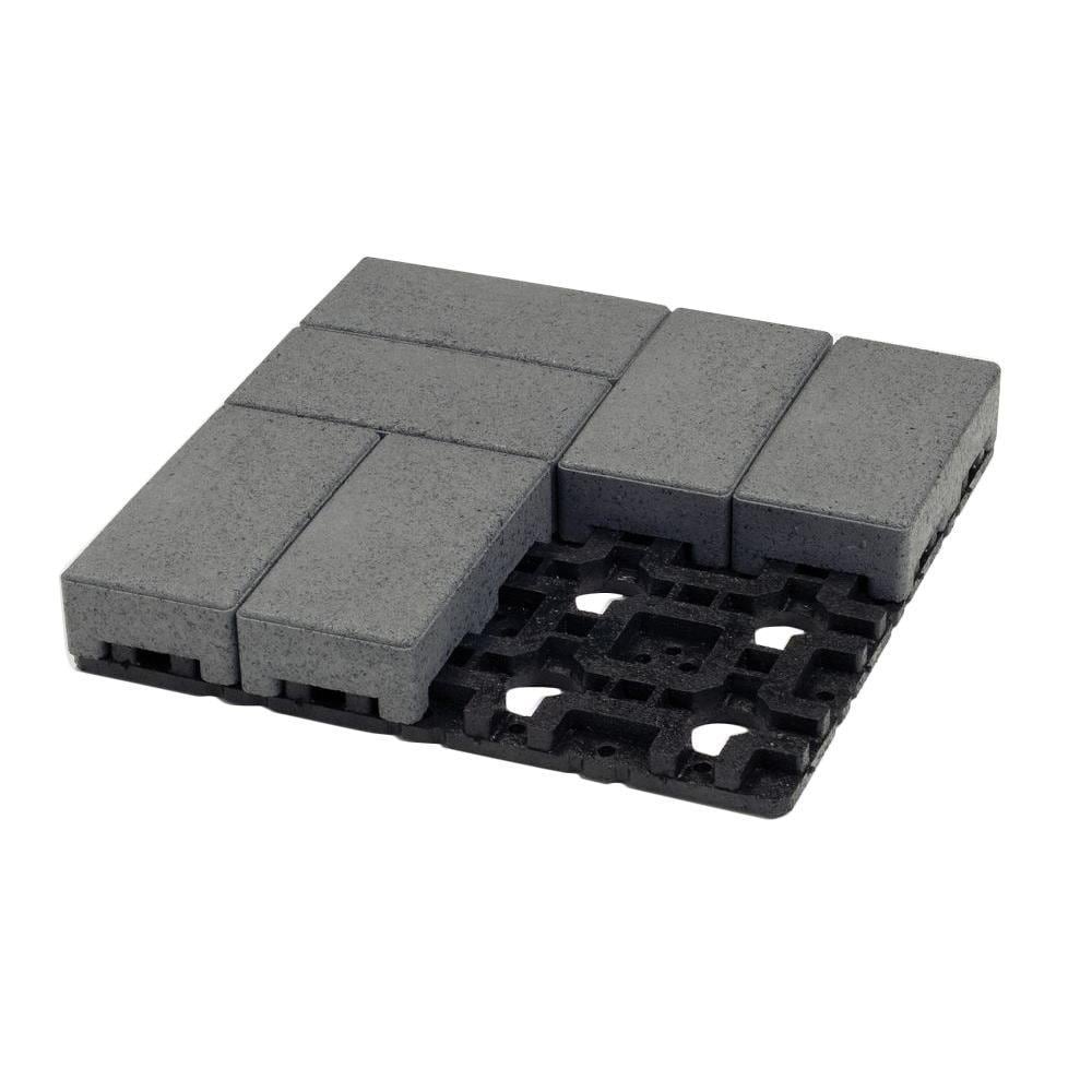 AZEK C088-005 4-in L x 8-in W x 2.5-in H Rectangle Waterwheel Composite Paver