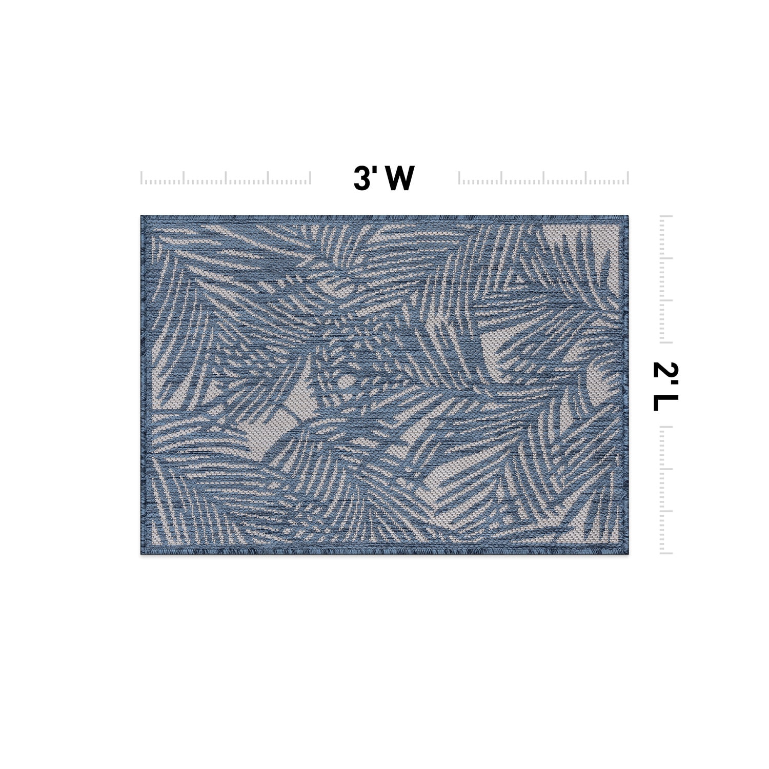 World Rug Gallery 118BLUE2X3 rugs - View #3