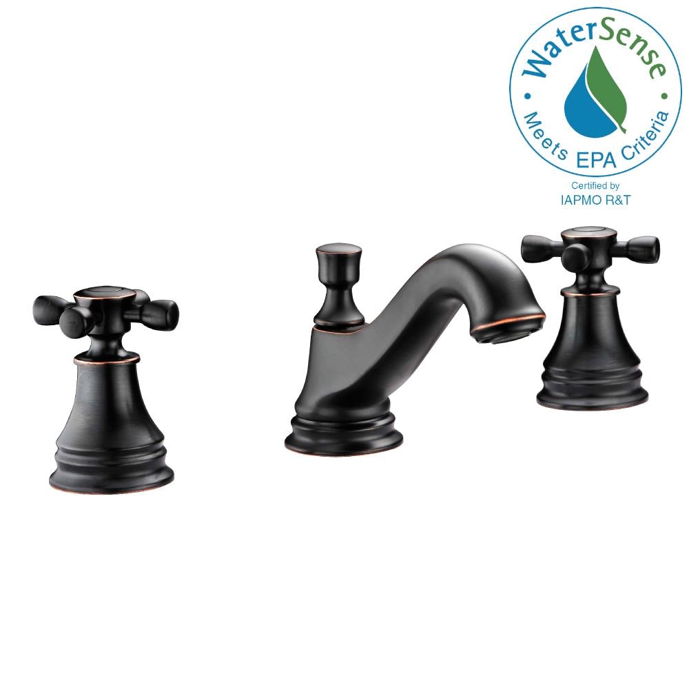 ANZZI Melody Oil Rubbed Bronze Widespread 2-Handle WaterSense 