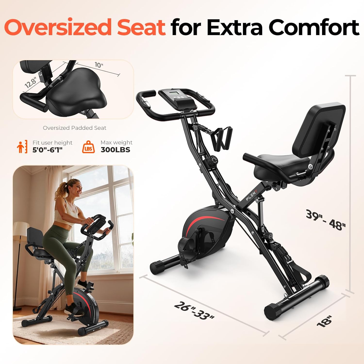 fold up stationary bicycle BCAN Folding Exercise Bike-Stationary Bike Foldable with Magnetic Resi– Shop Fitness Doctor Uses two AAA batteries (not included) Folding Exercise Bike Magnetic Foldable