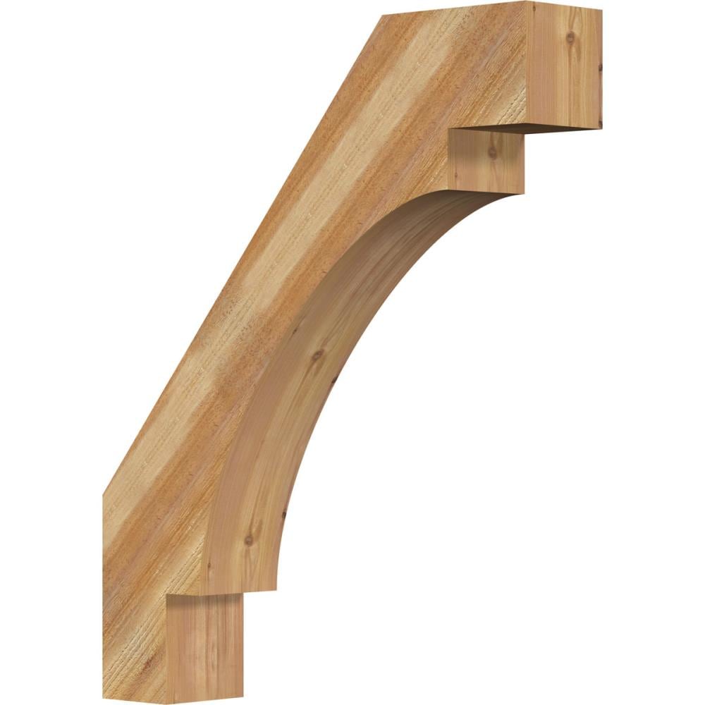 Ekena Millwork BRC06X30X36MRC00RWR 6-in x 30-in x 36-in Western Red Cedar Unfinished Wood Merced Rough Sawn Knee Brace