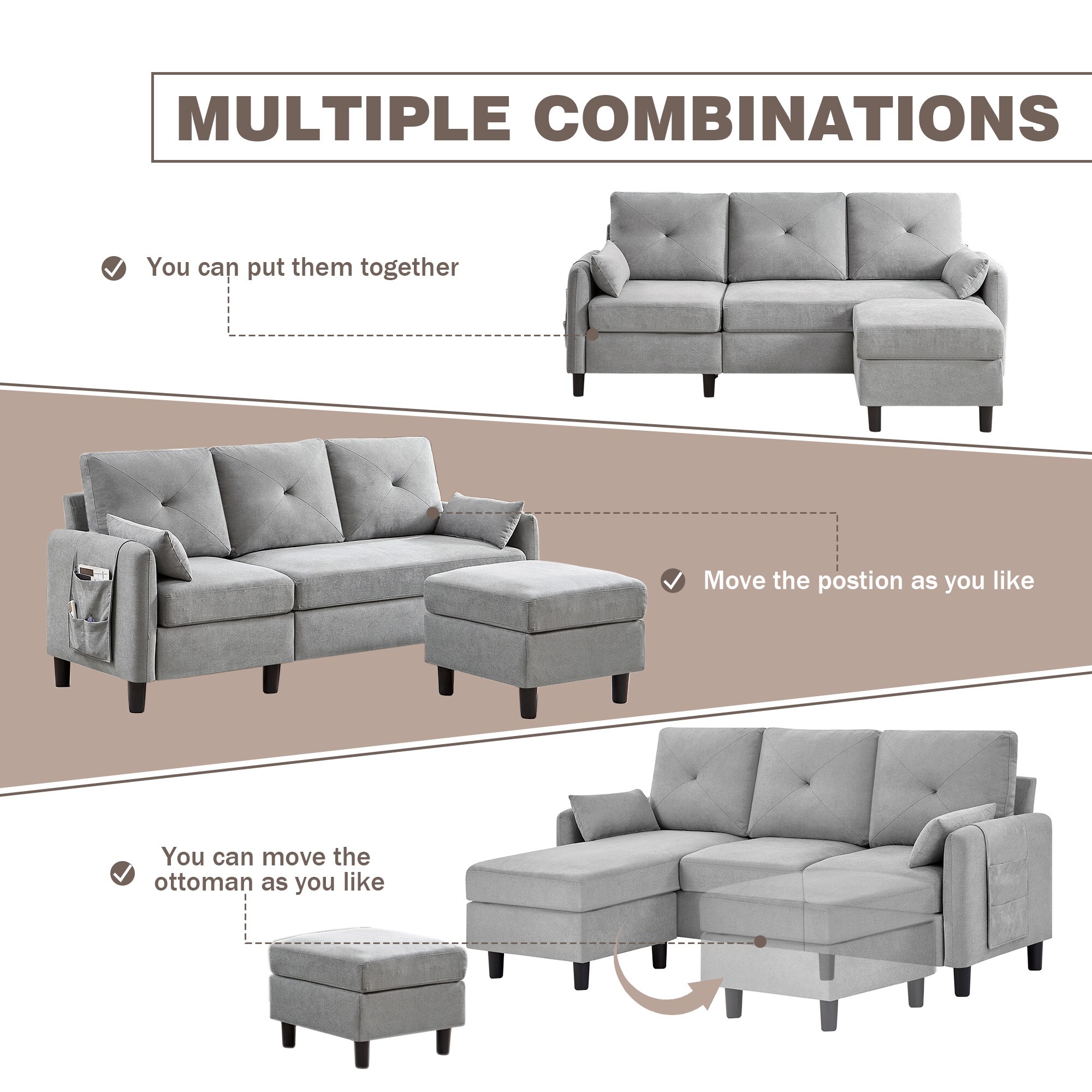 Jarenie YMX23LG Sofas-Loveseats - View #6