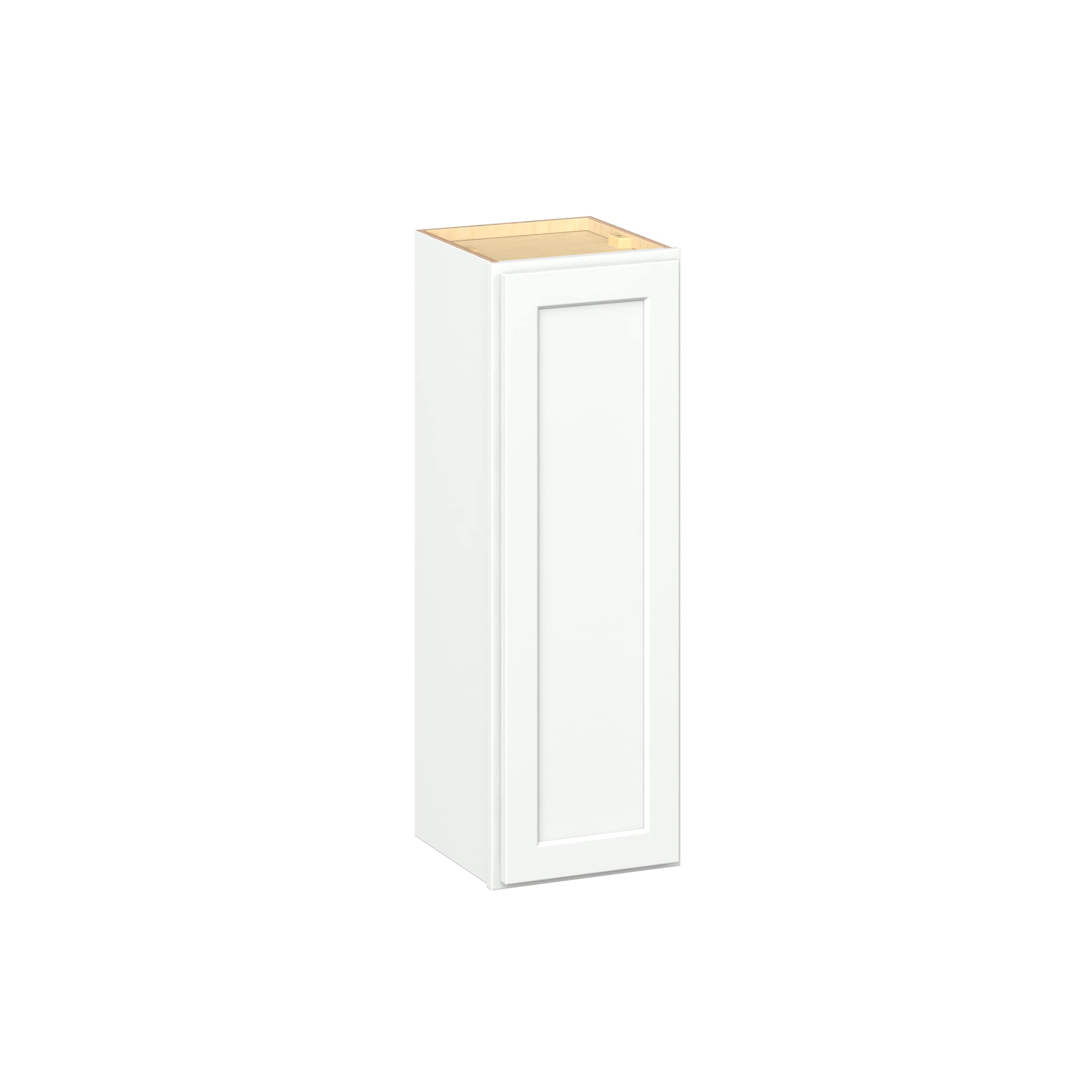 RELIABILT Parkstone II 12-in W x 36-in H x 13-in D Brilliant White Painted Wall Fully Assembled Plywood Cabinet Flat Panel Shaker