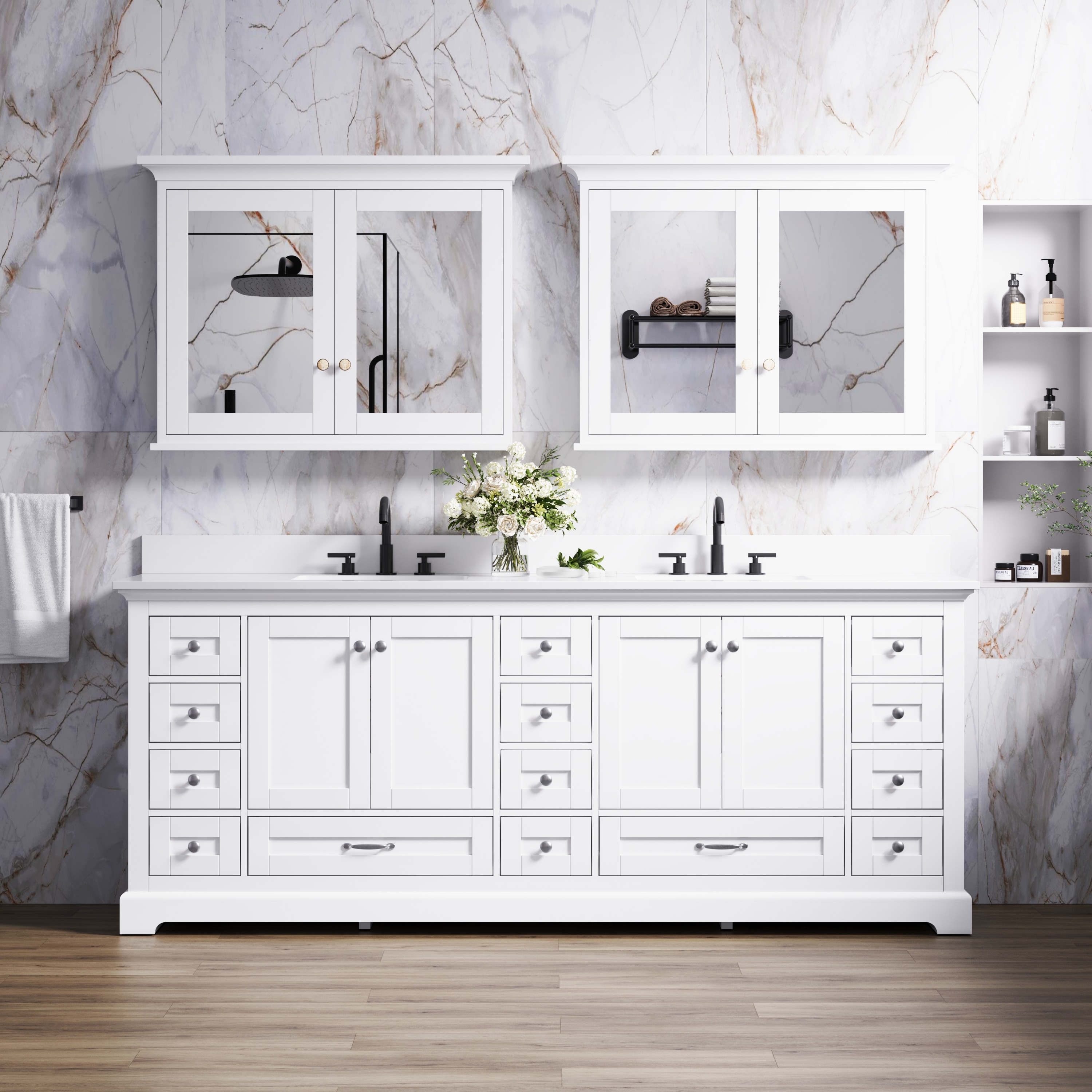 WELLFOR EX-BV60BR Bath-Vanity-Combo - View #8