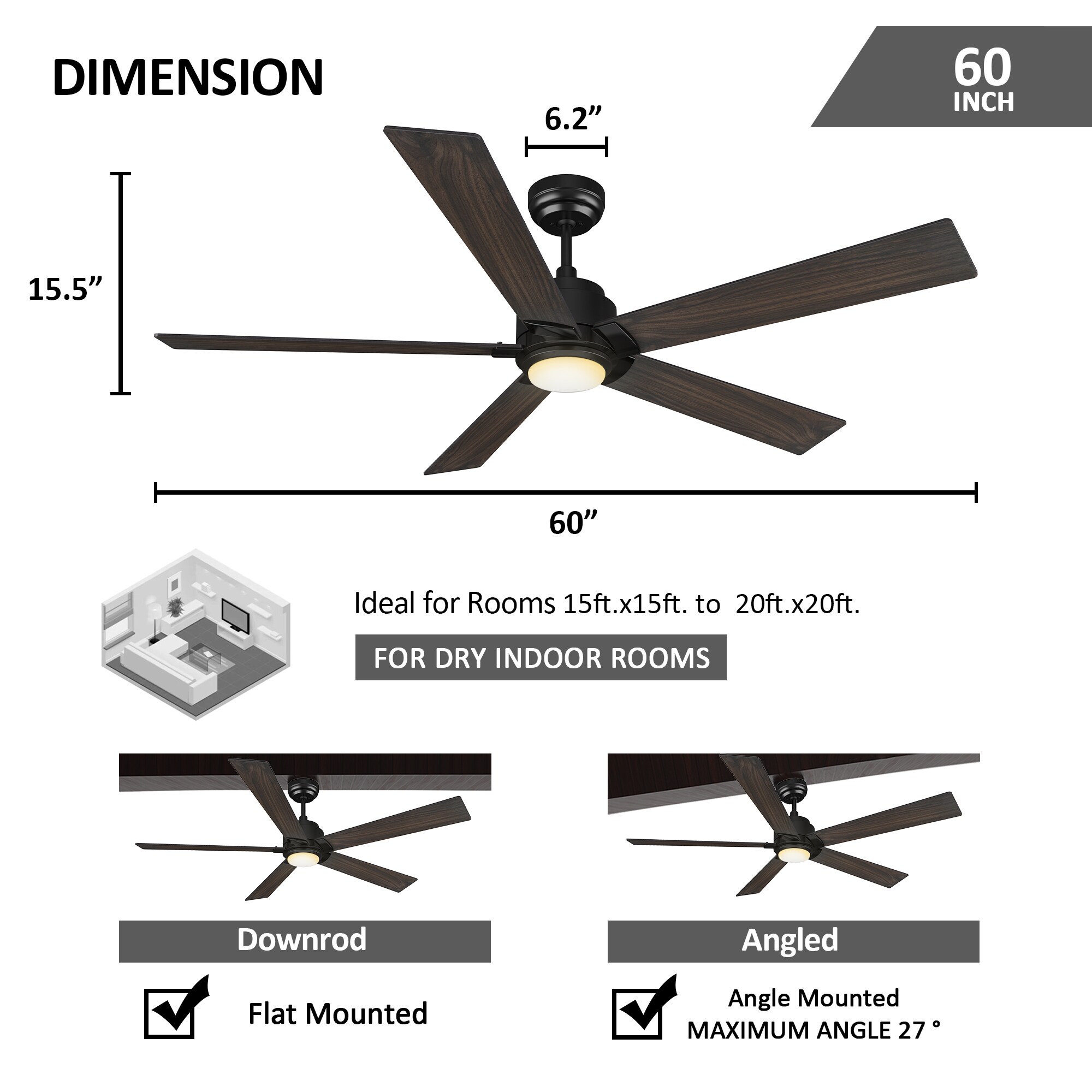 CARRO USA LCFR605J1-L11-BG-1 Ceiling-Fans - View #9