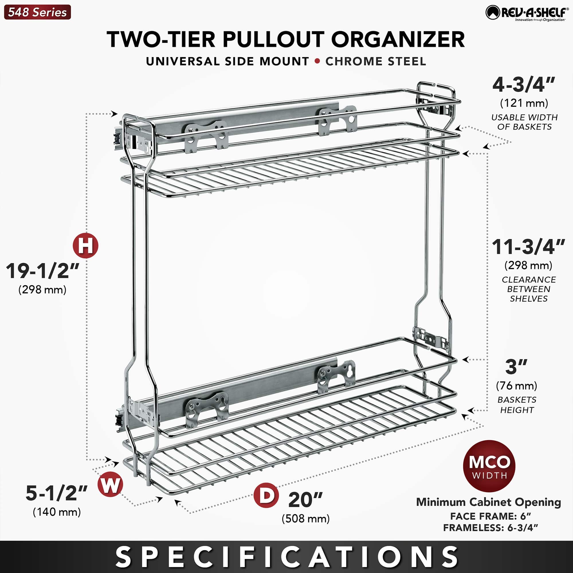 Rev-A-Shelf 322350 Pull-Out-Cabinet-Baskets - View #4