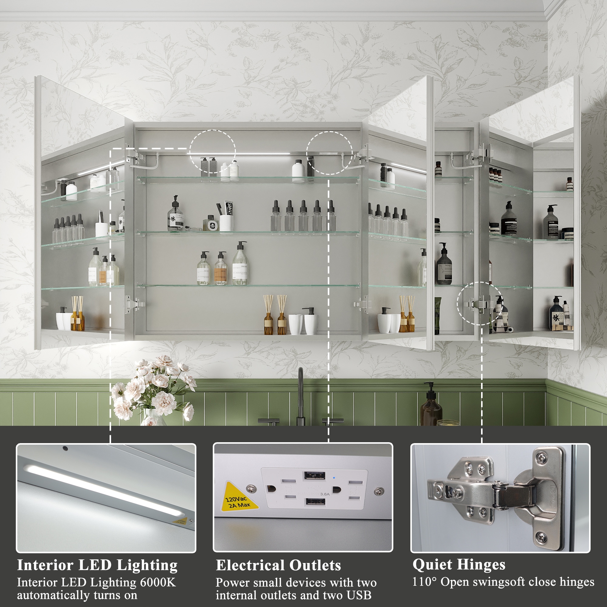 ExBrite DIBC3030LDR Bathroom-Medicine-Cabinets - View #9