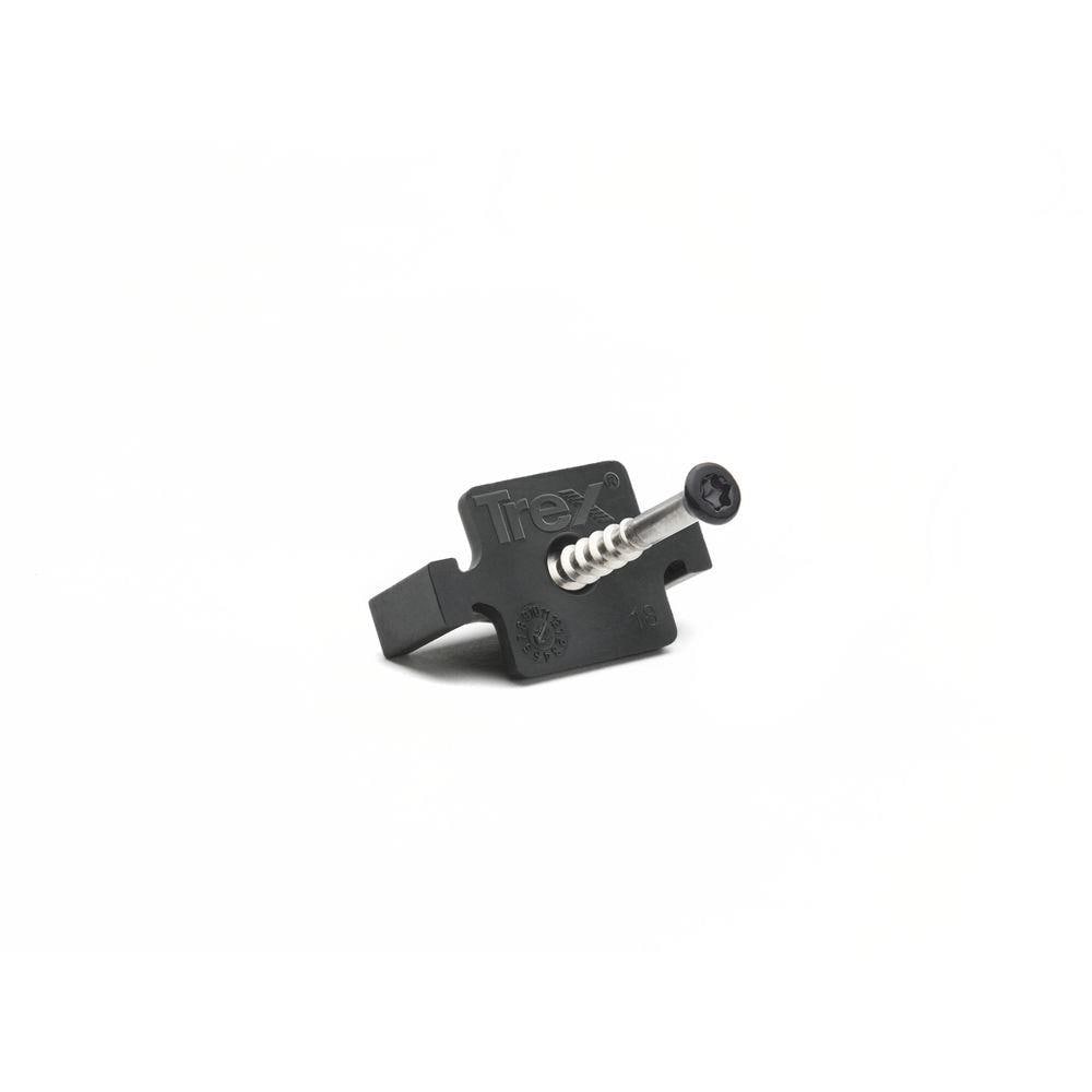 Trex 910900 Hideaway 1 Inches Black Deck clips 900 -Pack
