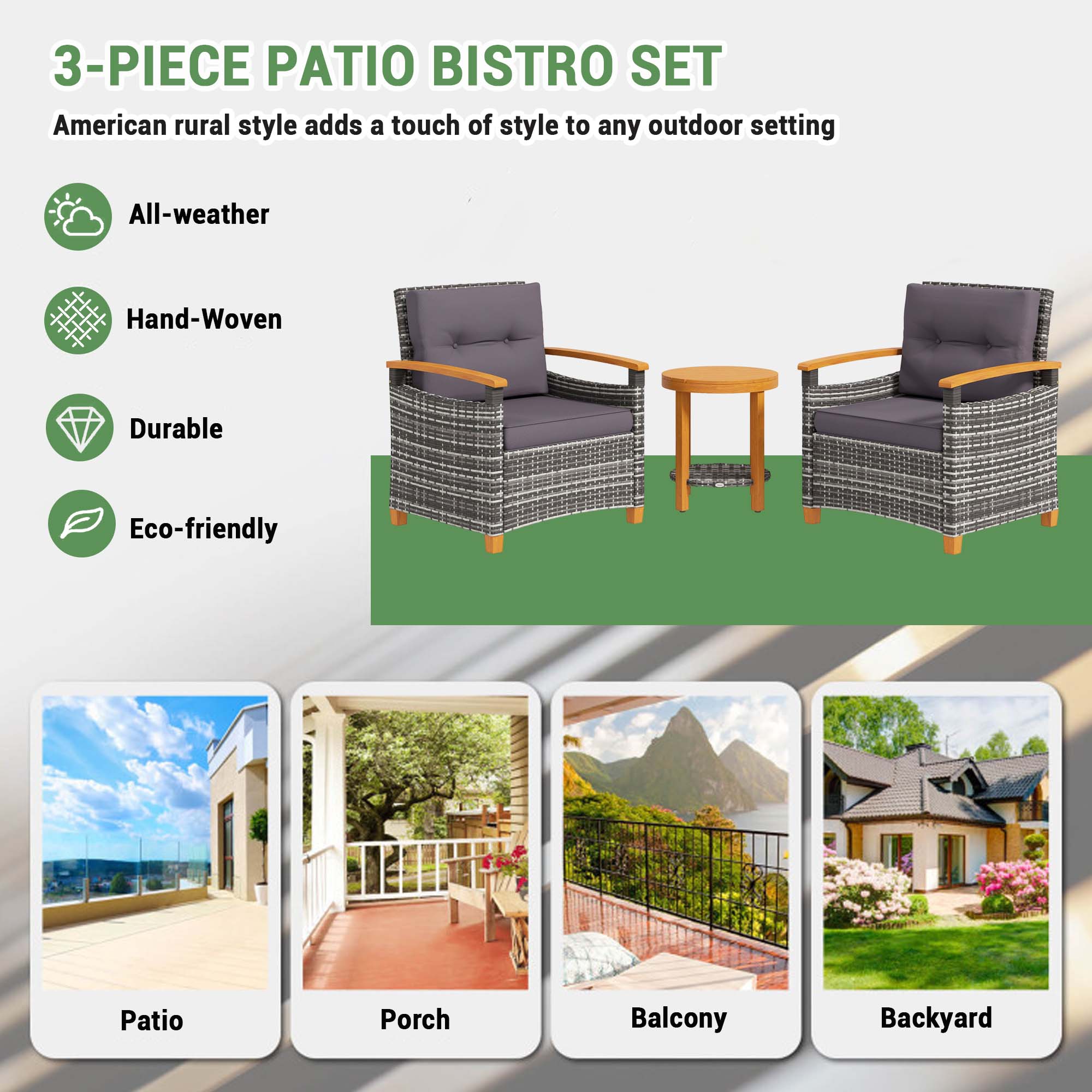Fun Orange FUNS2HW20 Patio-Conversation-Sets - View #7
