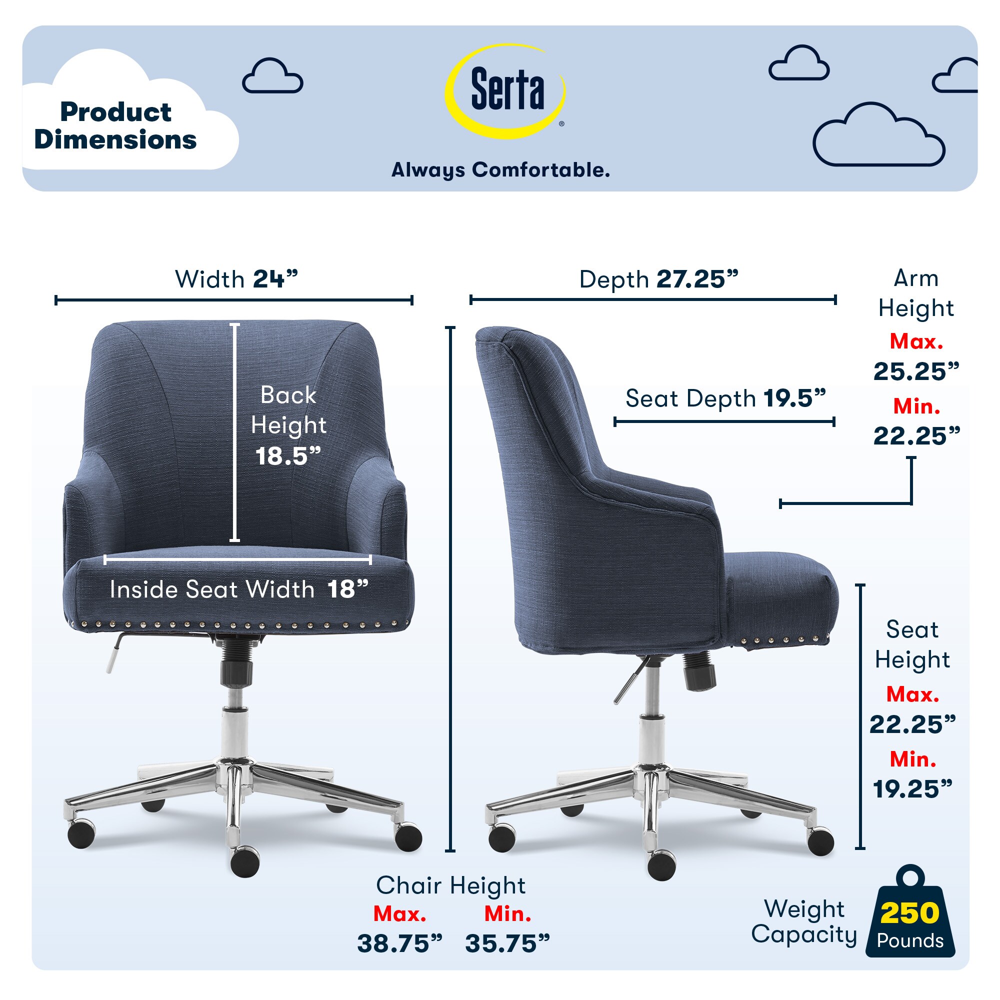 Serta 47925A Office-Chairs - View #3