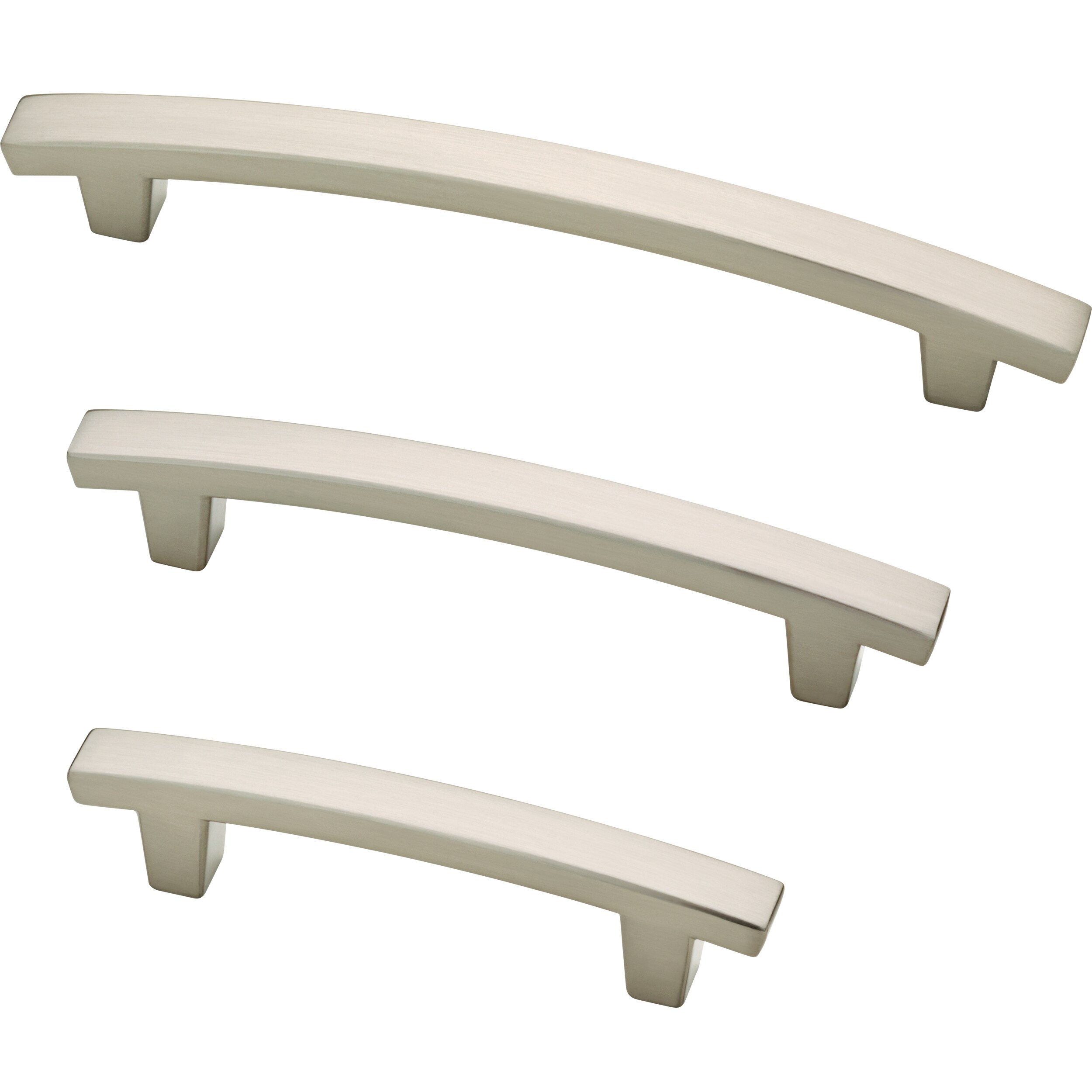 Franklin Brass Pierce 4-in (102mm) Center To Center Satin Nickel Arch ...