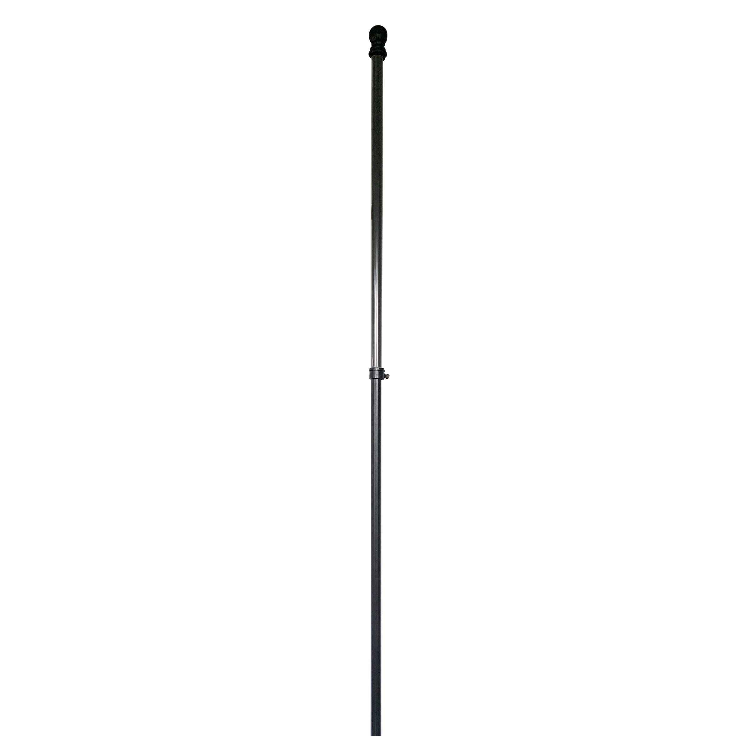 Rain or Shine 5.75-ft Black Metal House Flag Pole