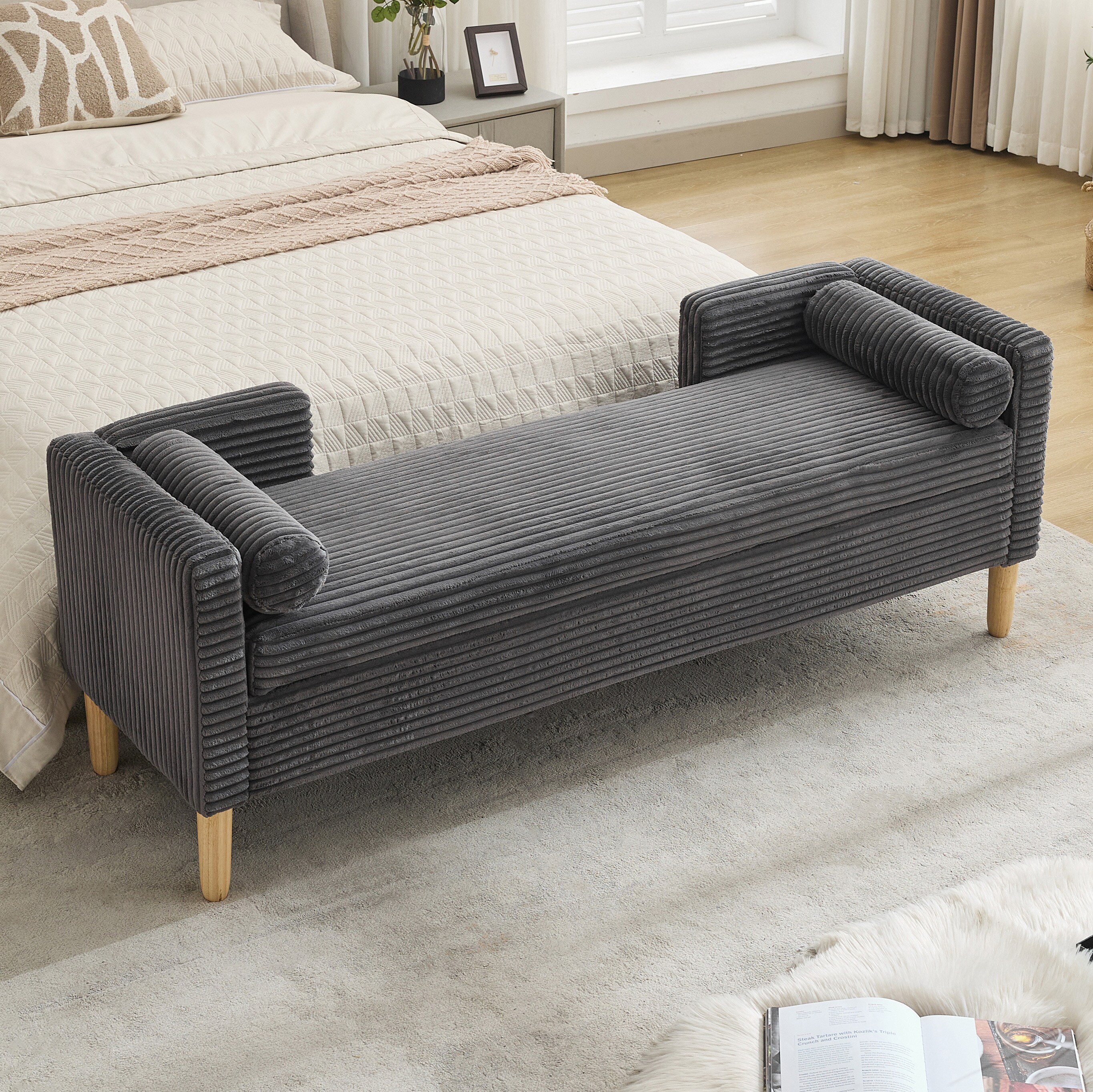 Hrinhom HC-S4112-CHARCOAL bench - View #2