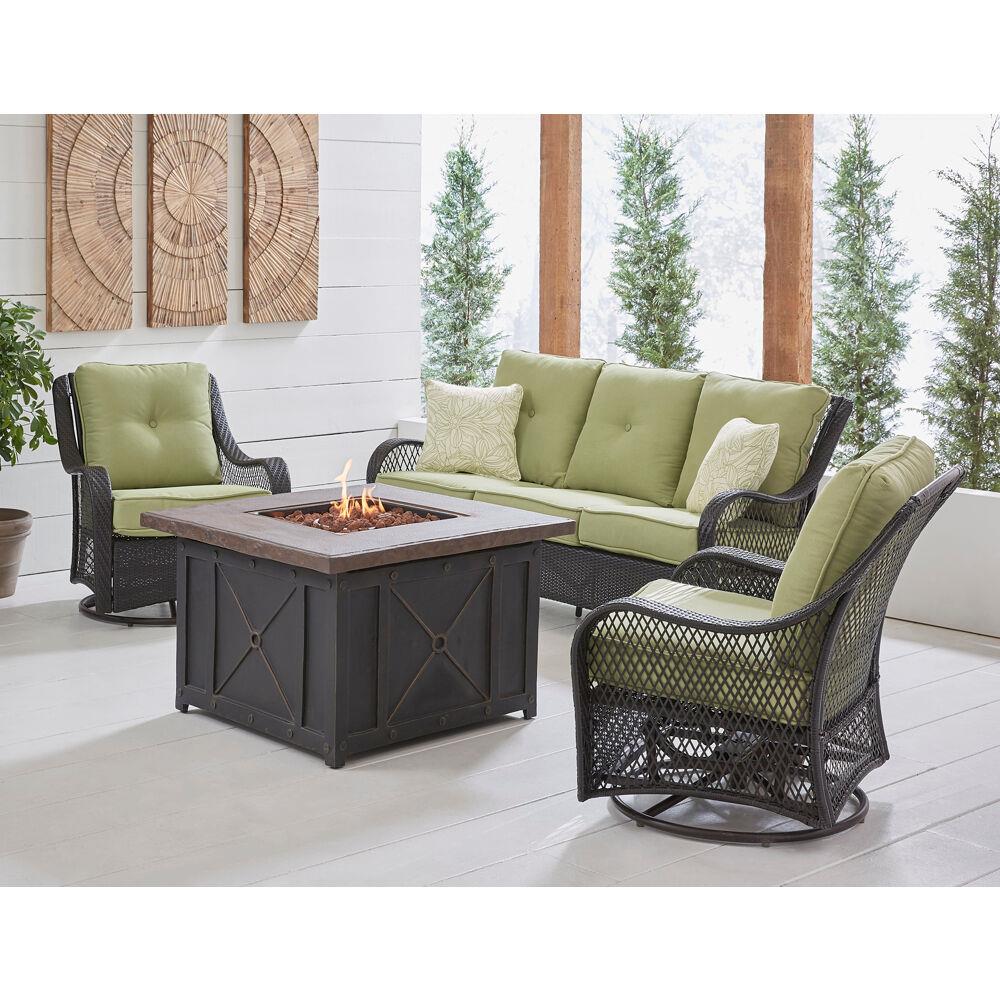 Hanover ORL4PCDFPSW2-GRN Patio-Conversation-Sets - View #10