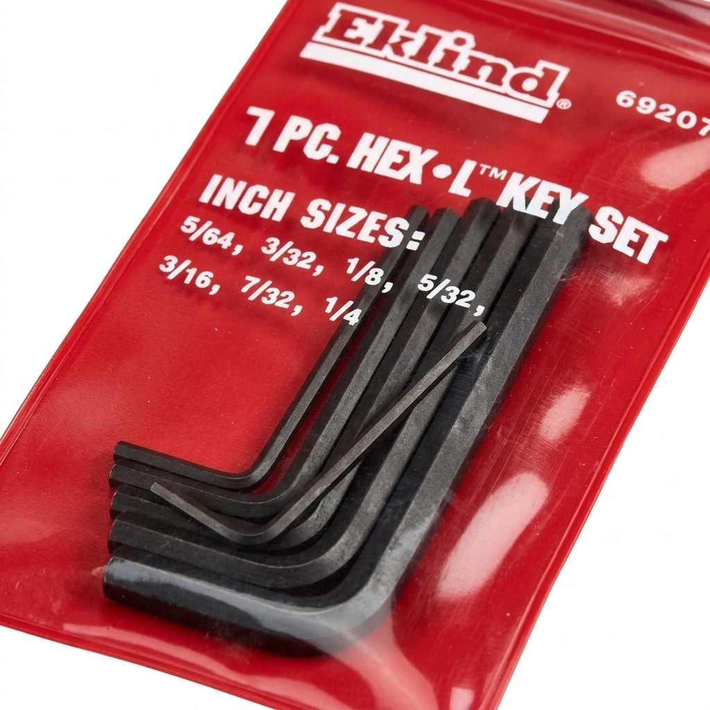 Eklind  Hex L 5/64 to 1/4 in. SAE Short Arm Hex L Key Set 7 pc