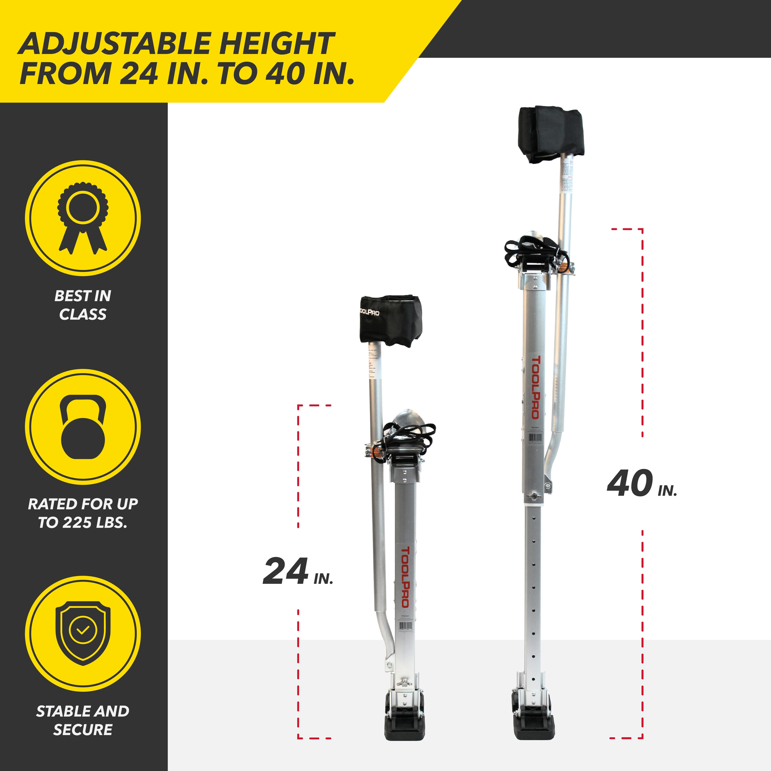 ToolPro TP72441 Drywall-Stilts - View #3