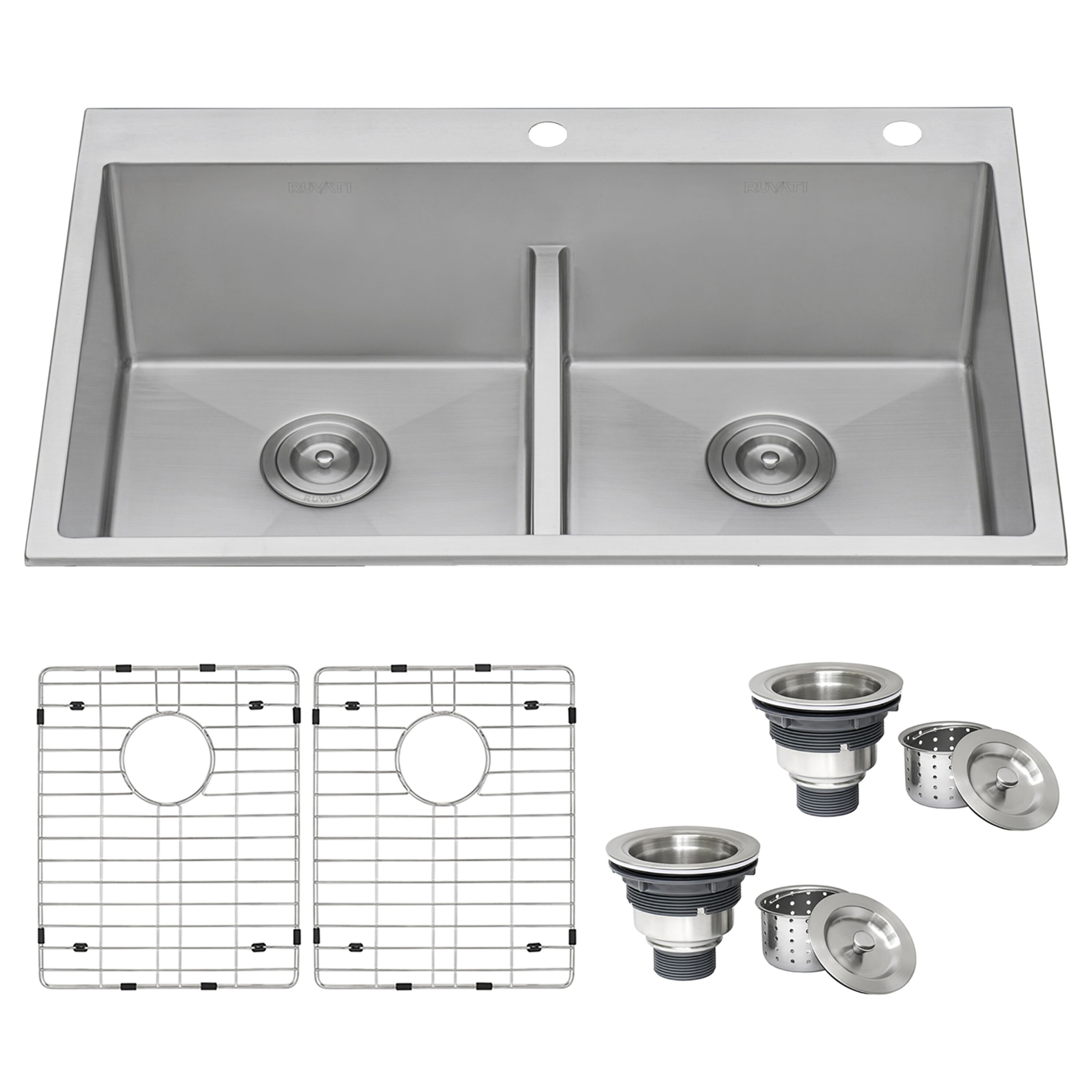 Ruvati RVH8051 Kitchen-Sinks - View #3
