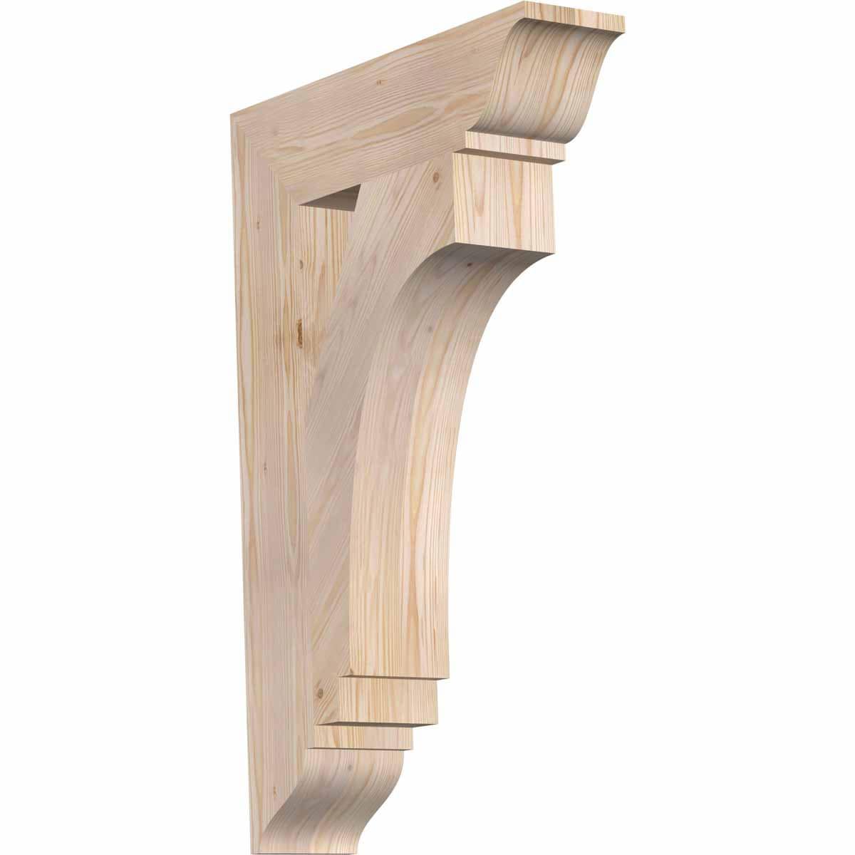 Ekena Millwork BKT06X24X36IMP01SDF Imperial traditional smooth 5-1/2-in x 24-in x 36-in Douglas fir Brown Wood Standard bracket