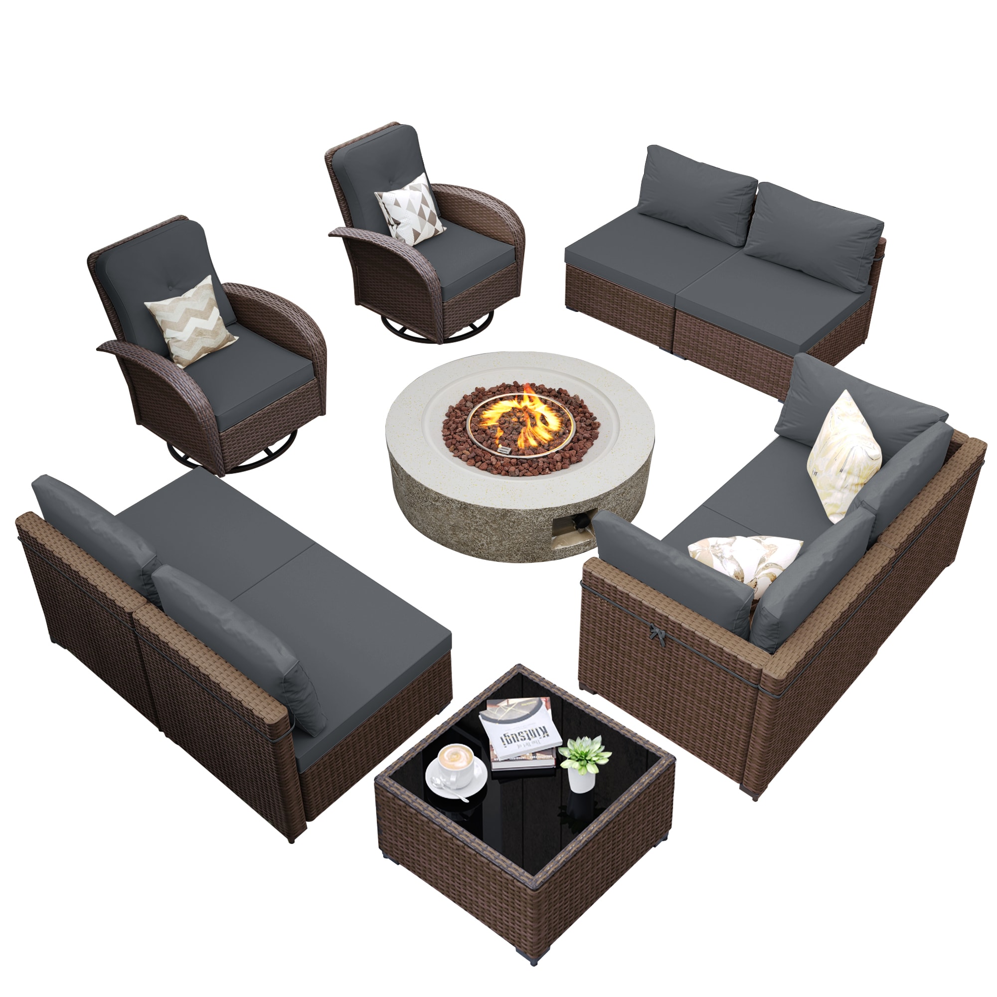 UPHA PL-2CZY11-42QBE-Z3 Patio-Conversation-Sets - View #2