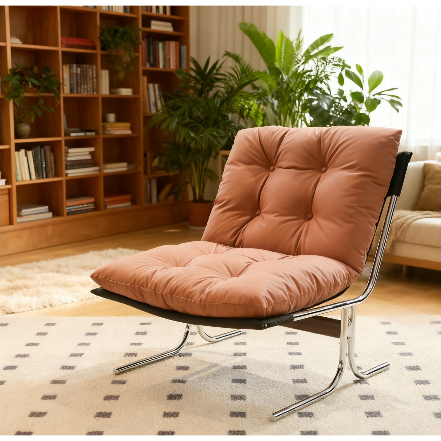 Naturefalls Oversized High Back Accent Armchair Brown Faux Leather with — free download