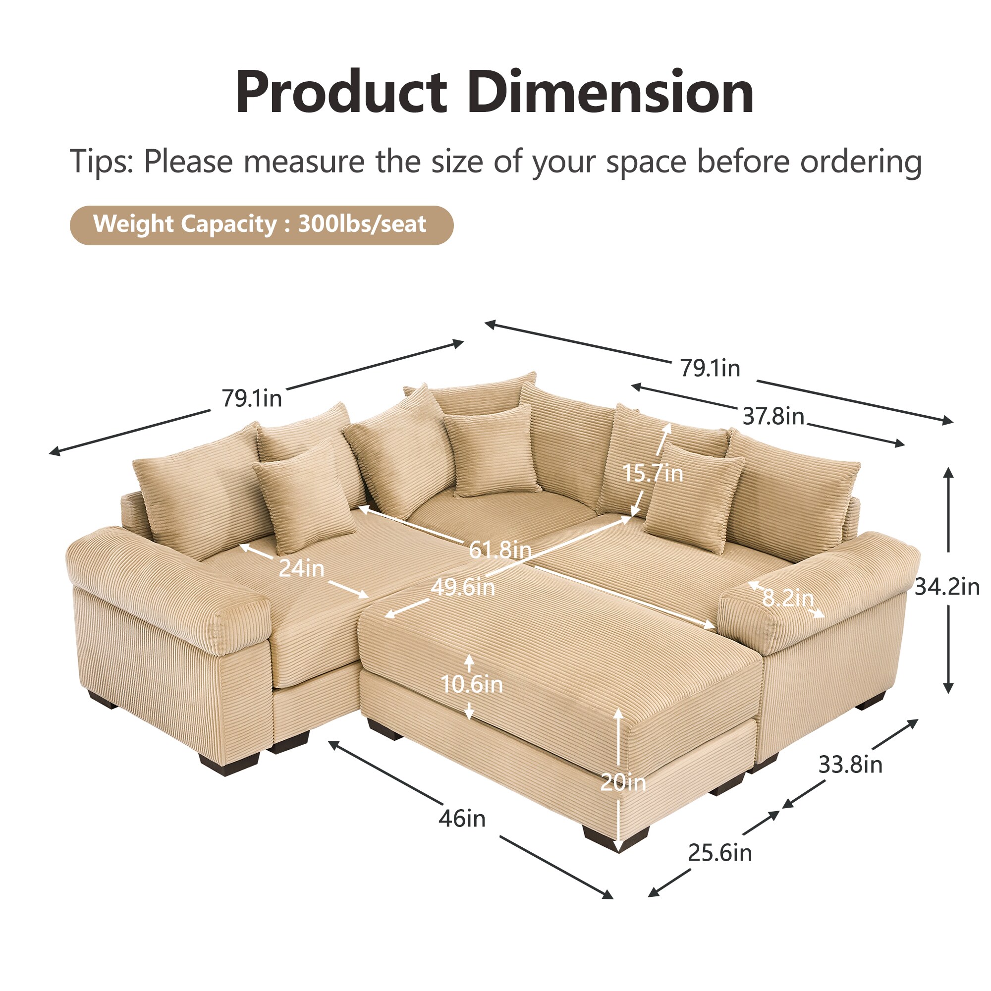 Homy Casa OCMSCM CA Sofas-Loveseats - View #2
