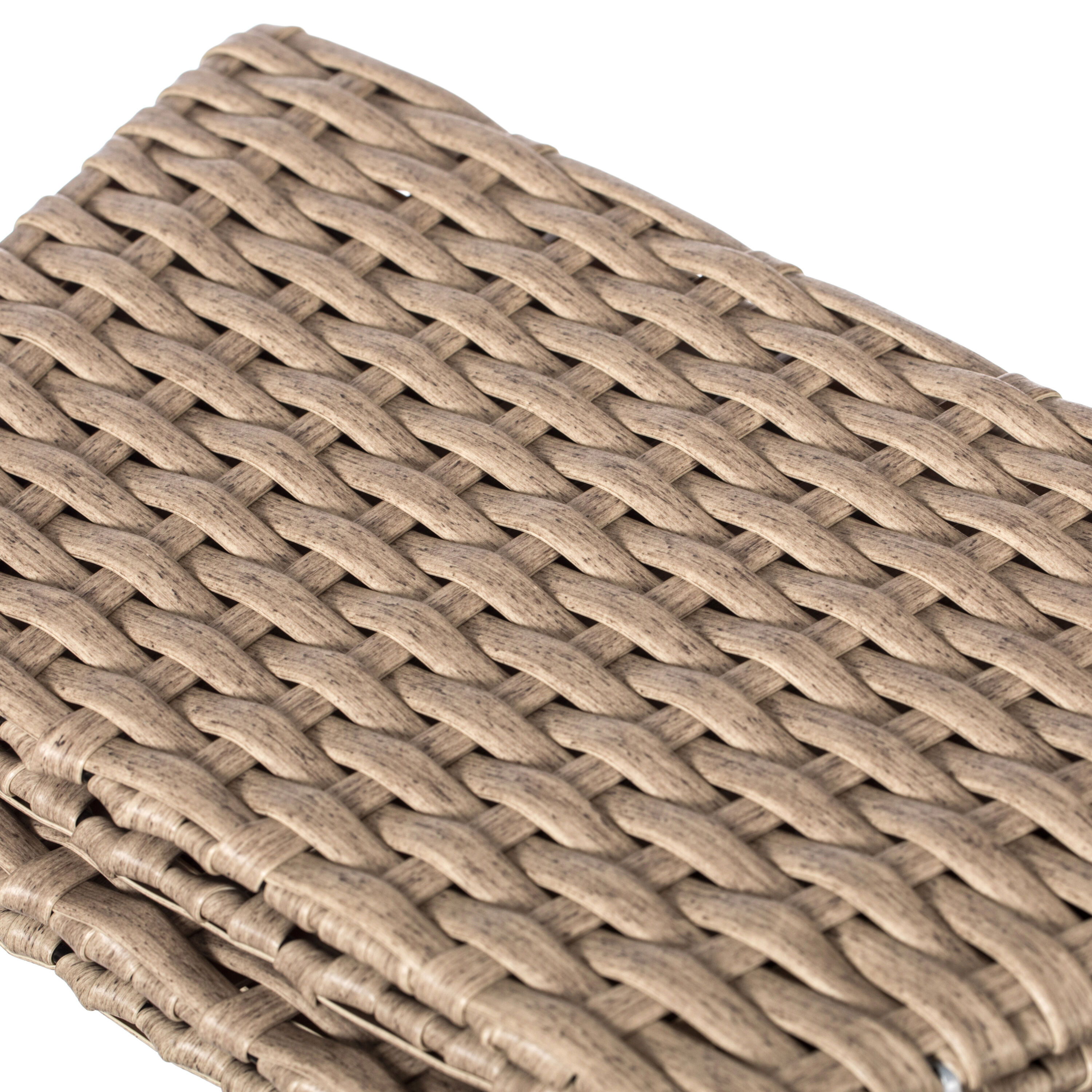 Gray Foldable Rattan Christmas Tree Skirt Collar Basket