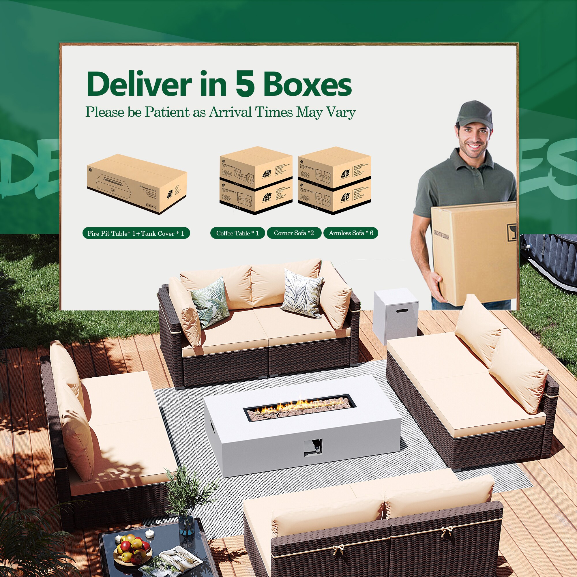 Patio Watcher LS-RT9-KD56WH-B1 Patio-Conversation-Sets - View #9