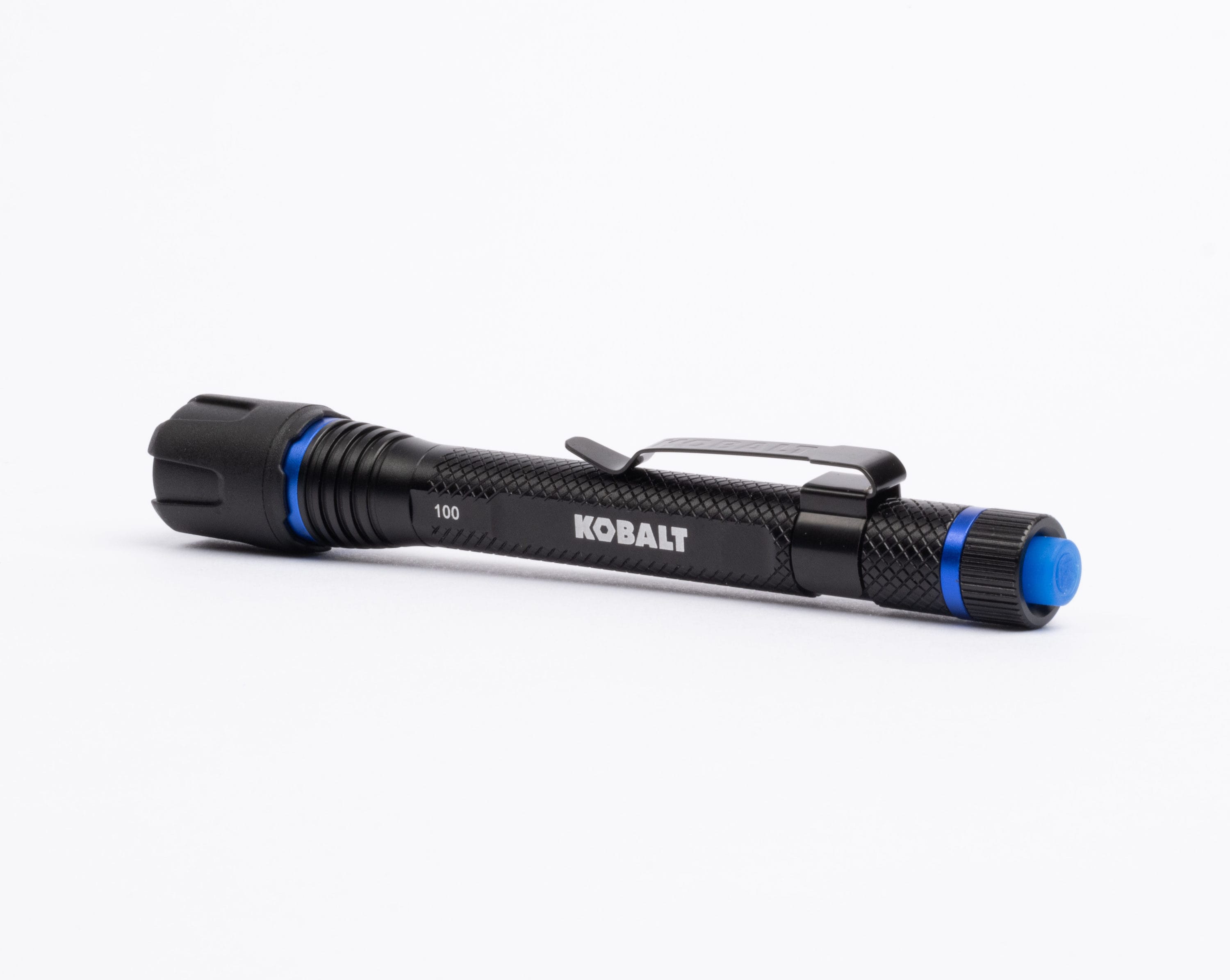 department Included) Kobalt Waterproof 100-Lumen Flashlights 2 Virtually in Indestructible the (AAA at LED Modes Battery Flashlight