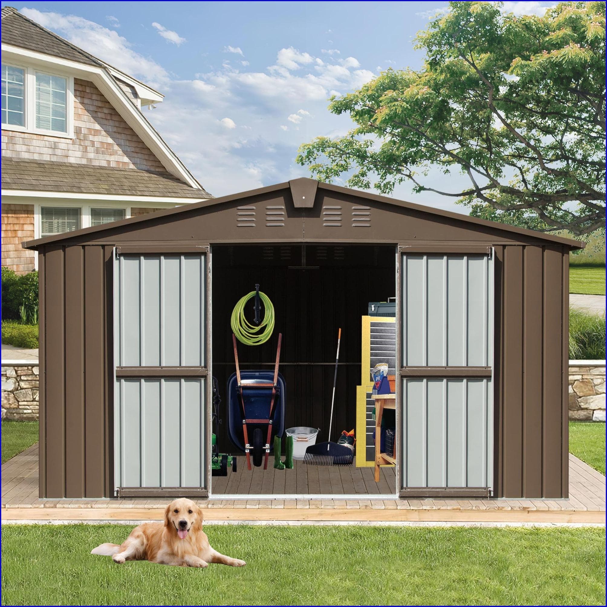 Watnature HZ4C2I8PJX5B Metal-Storage-Buildings-Sheds - View #7