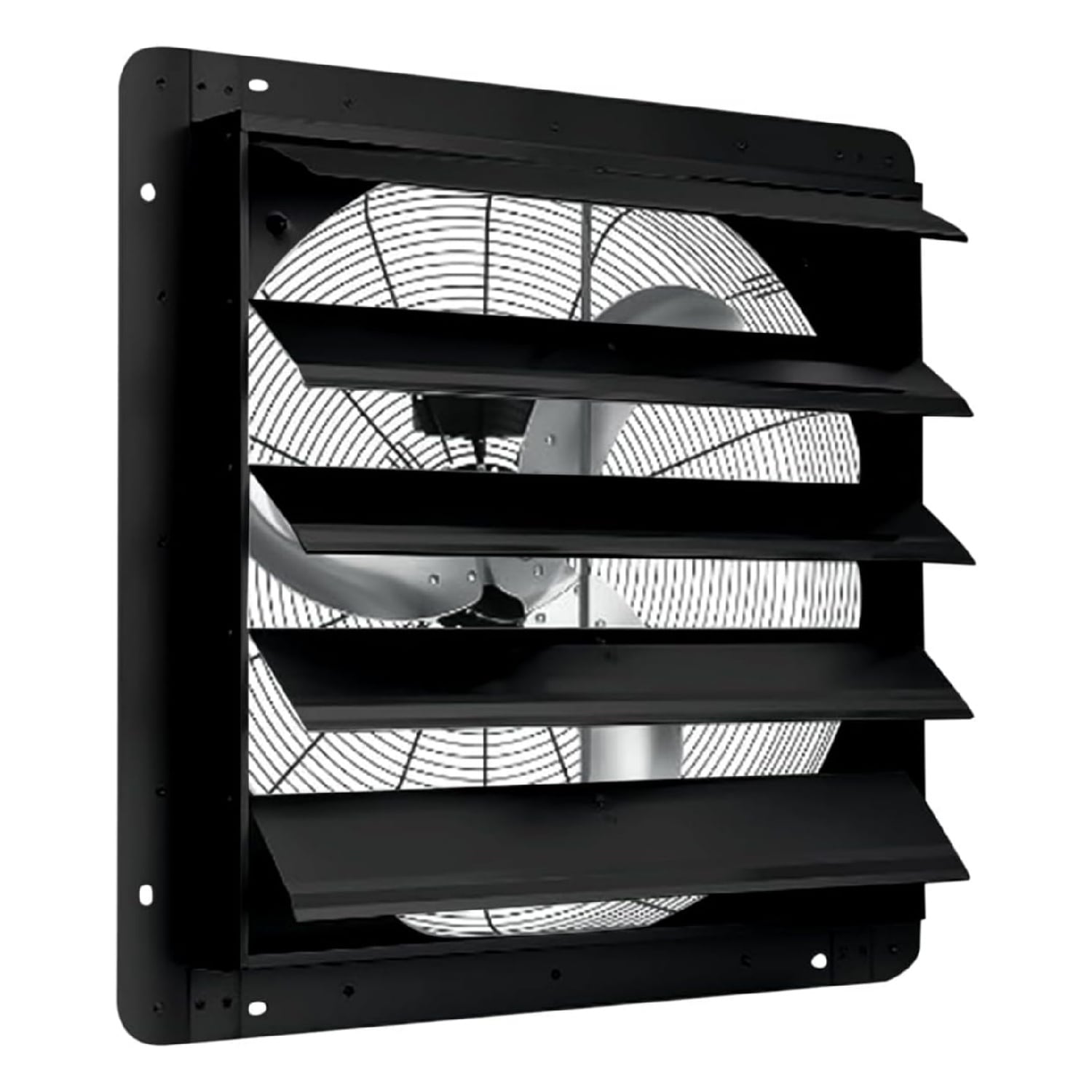 Garvee 20inch Wall Mounted Shutter Exhaust Fan 3500 CFM High Speed Ventilation 1500 RPM Low Noise Aluminum Blades and Automatic Shutter for Attic Garage Greenhouse Workshop and Louvered Vent Applications