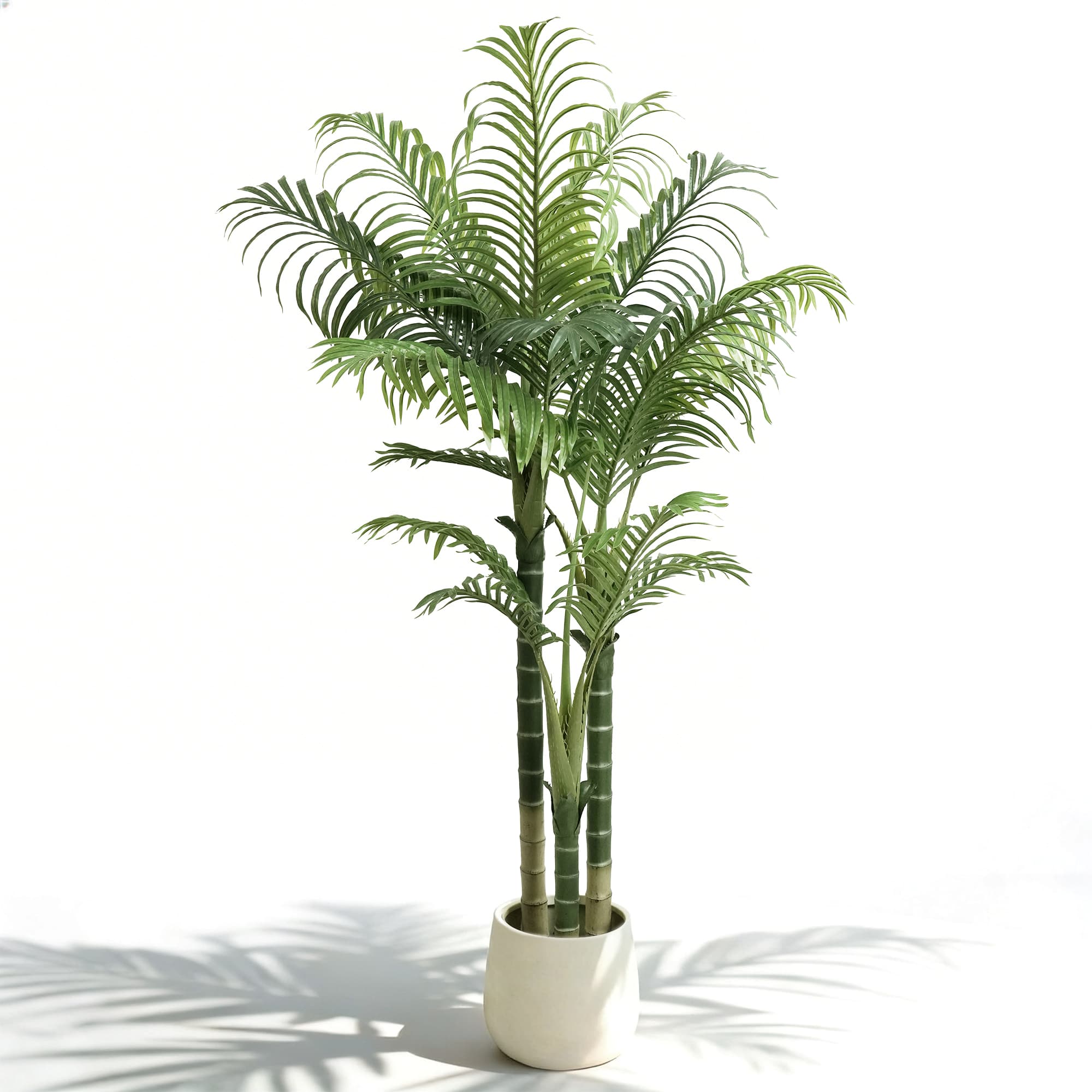 Vitalismo 63-in Green Indoor/Outdoor Floor Areca Palm Artificial Tree ...