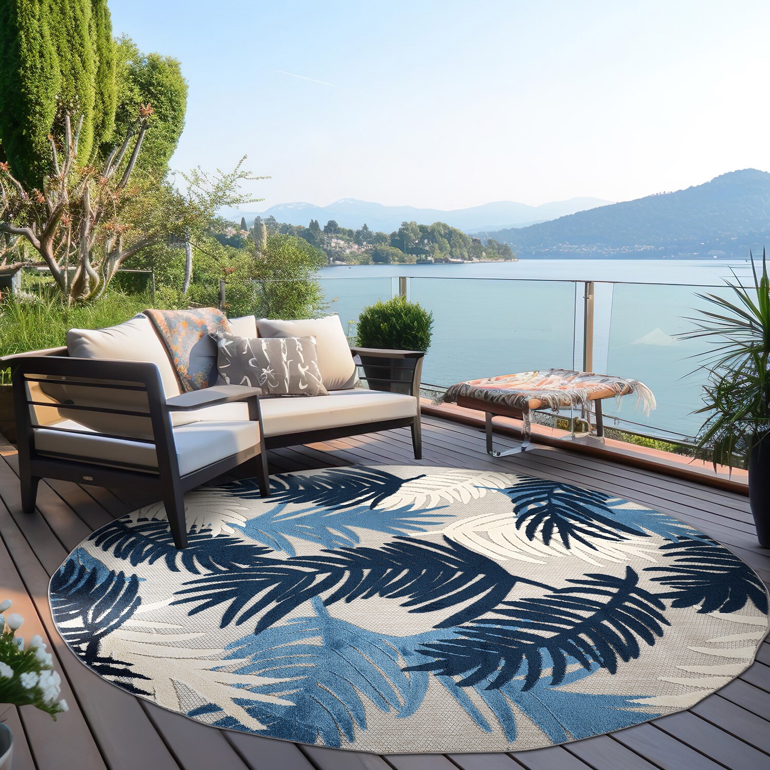 World Rug Gallery 8011NAVY8RND rugs - View #2