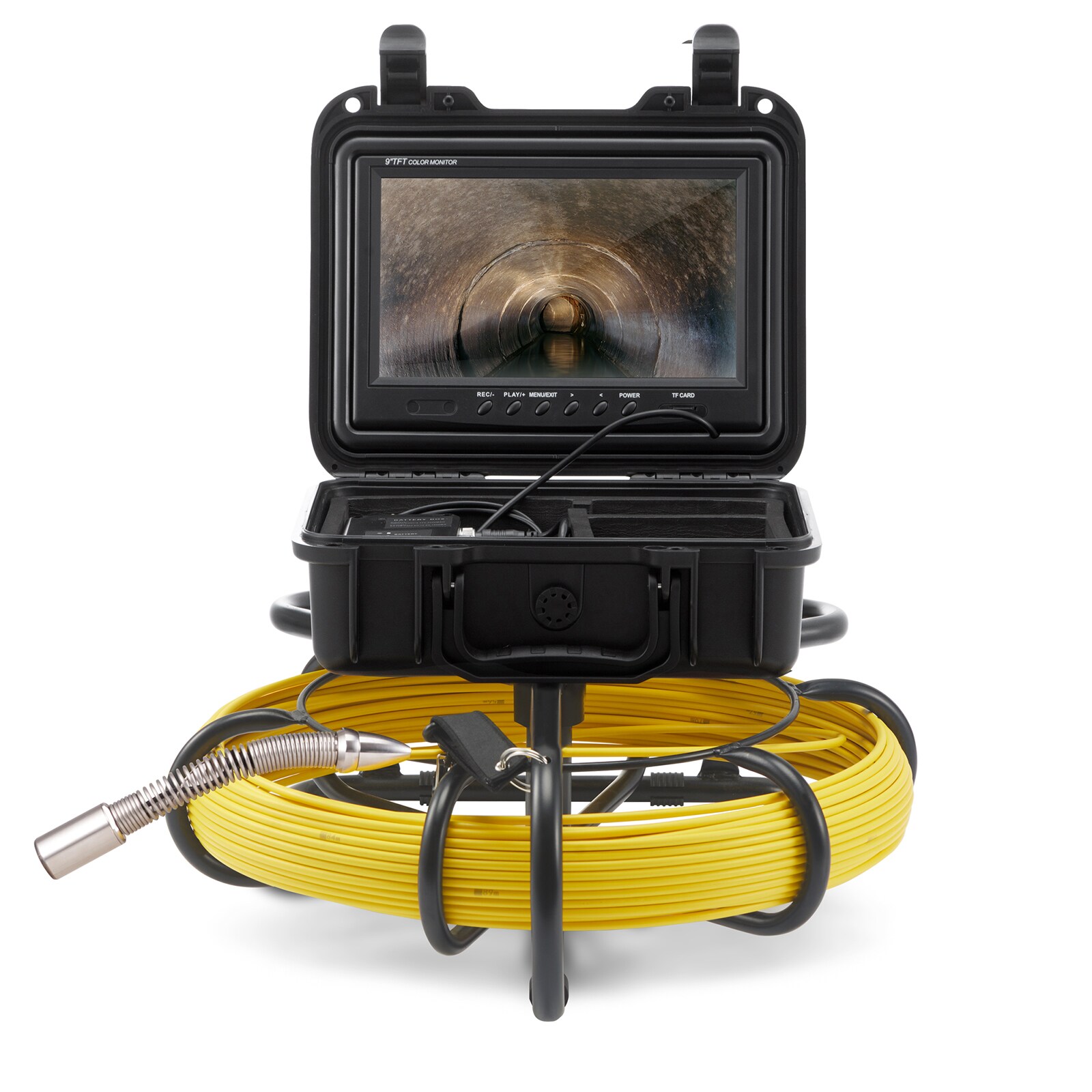 30m Pipeline Camera, Industrial Camera Inspection for Plumber WiFi Endoscope  Compatible with Android/iOS, Sewer Pipe Camera with 7 Color Screen and  DVR, IP68 Waterproof Drainage Camera : : Automotive