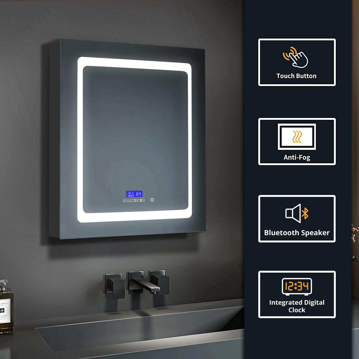 Lexora LB2436LEDMC Bathroom-Medicine-Cabinets - View #3