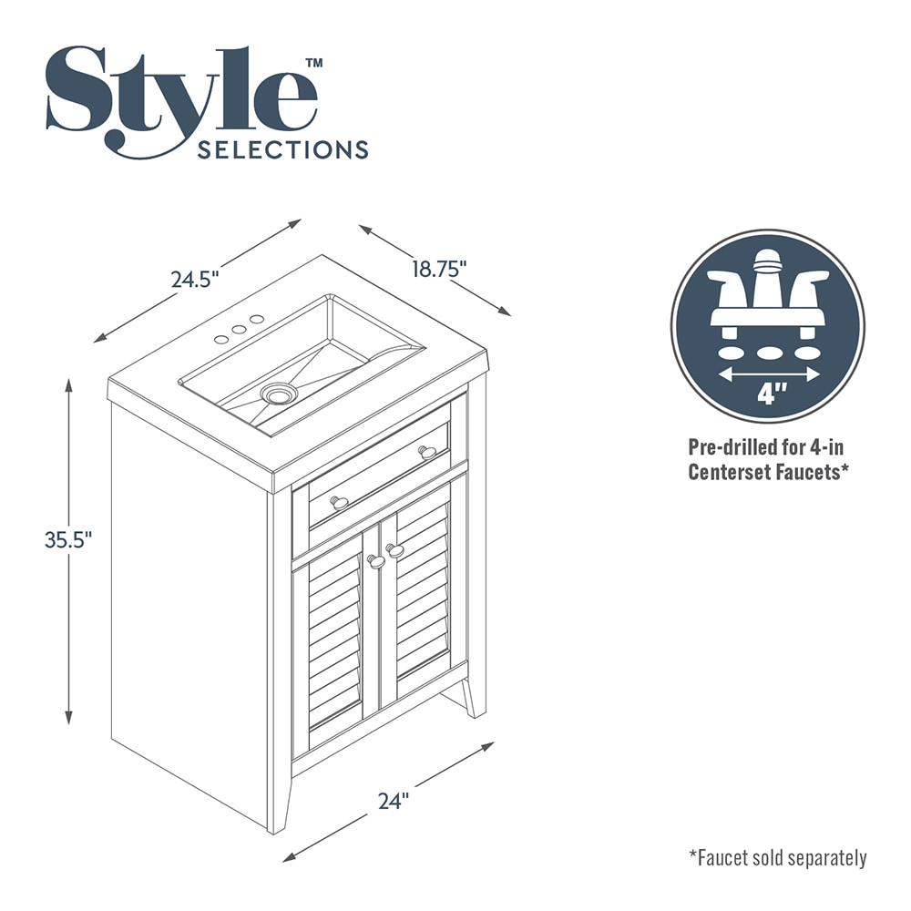 Style Selections C42124TD-SS Bath-Vanity-Combo - View #8