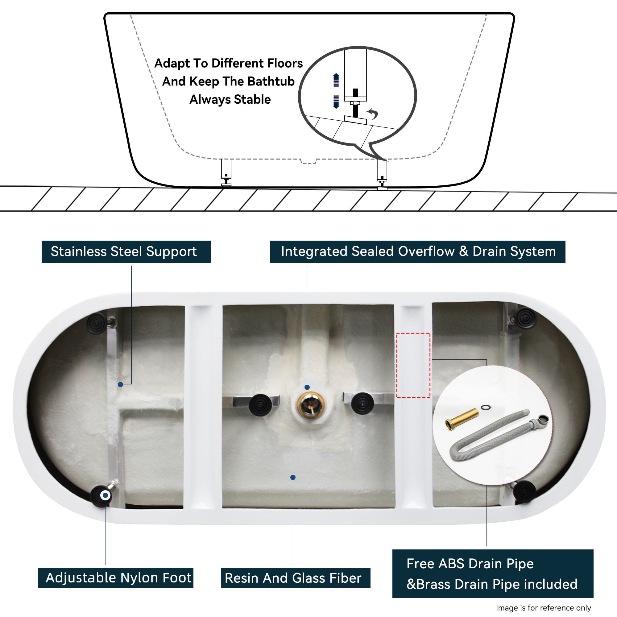 CASAINC CAS155W bathtubs - View #4