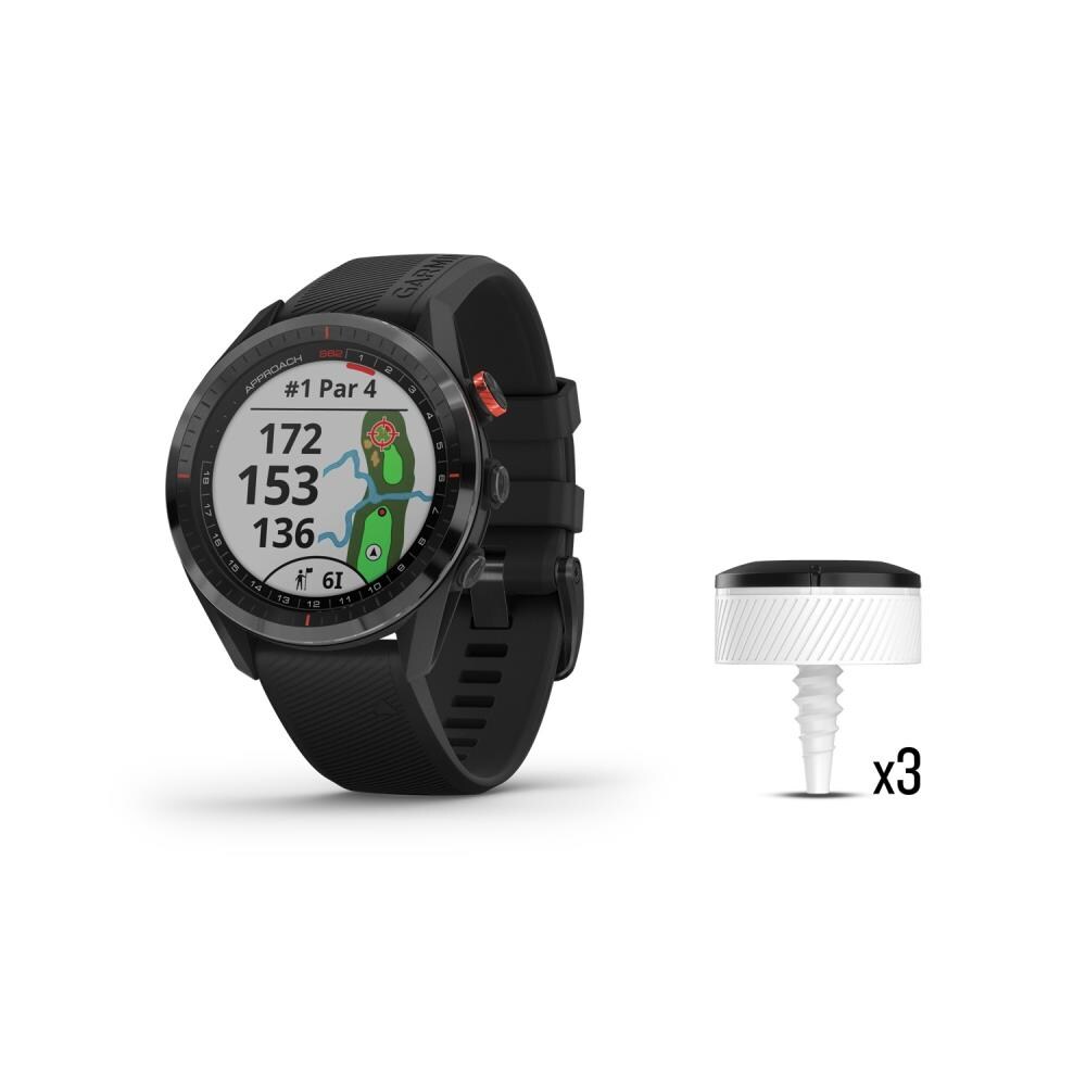 Garmin Approach S62 GPS Golf Watch (Black Ceramic Bezel with Black 