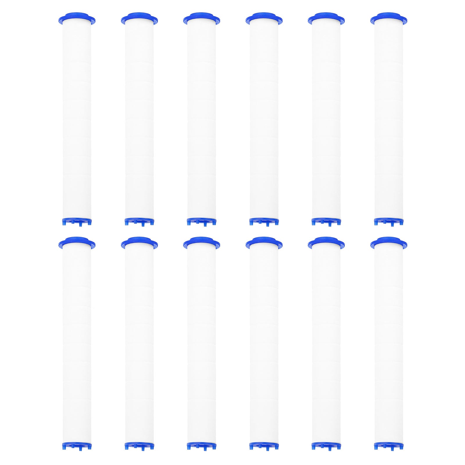 Unique Bargains 12pcs Shower Head Filter 5.5 Inch PP Cotton Filter Cartridge Replacement High-Pressure Handheld Fan Shower Jet Sets