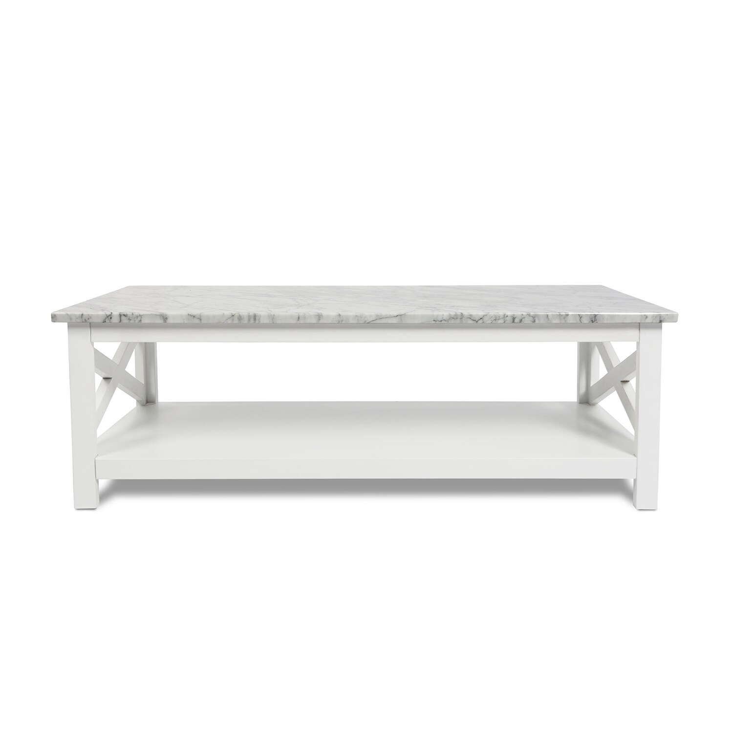 white granite coffee table