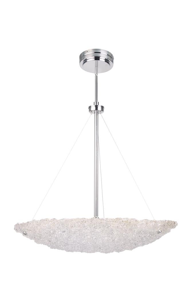 ARTCRAFT AC7522 Genoa 1-Light Polished Chrome Transitional LED Dry rated Chandelier