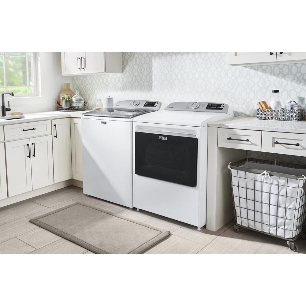 Maytag SMART Capable 7.4-cu ft Smart Electric Dryer (White) in the ...