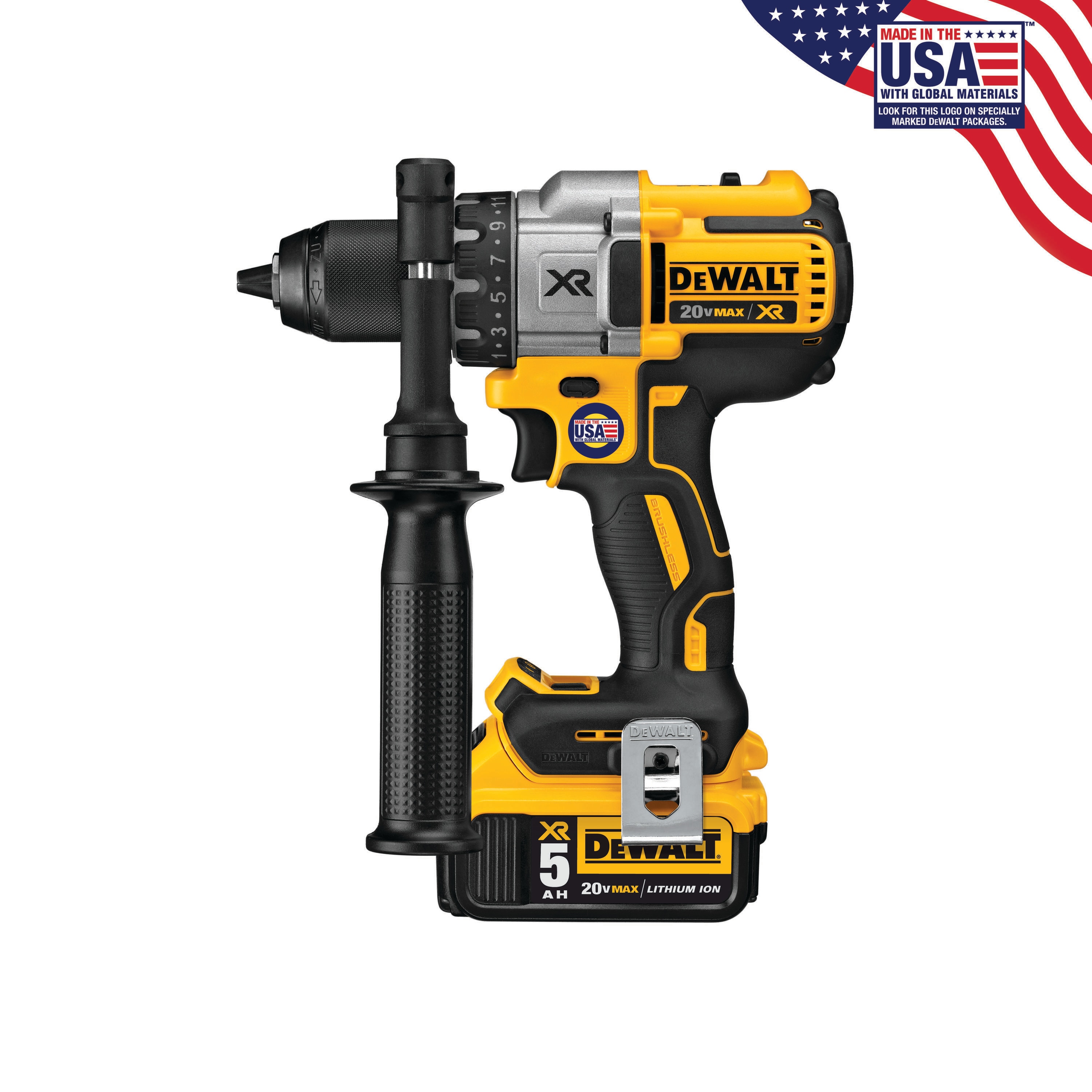 DEWALT 20-volt Max 1/2-in Brushless Cordless Drill (2 Li-ion Batteries  Included and Charger Included) in the Drills department at