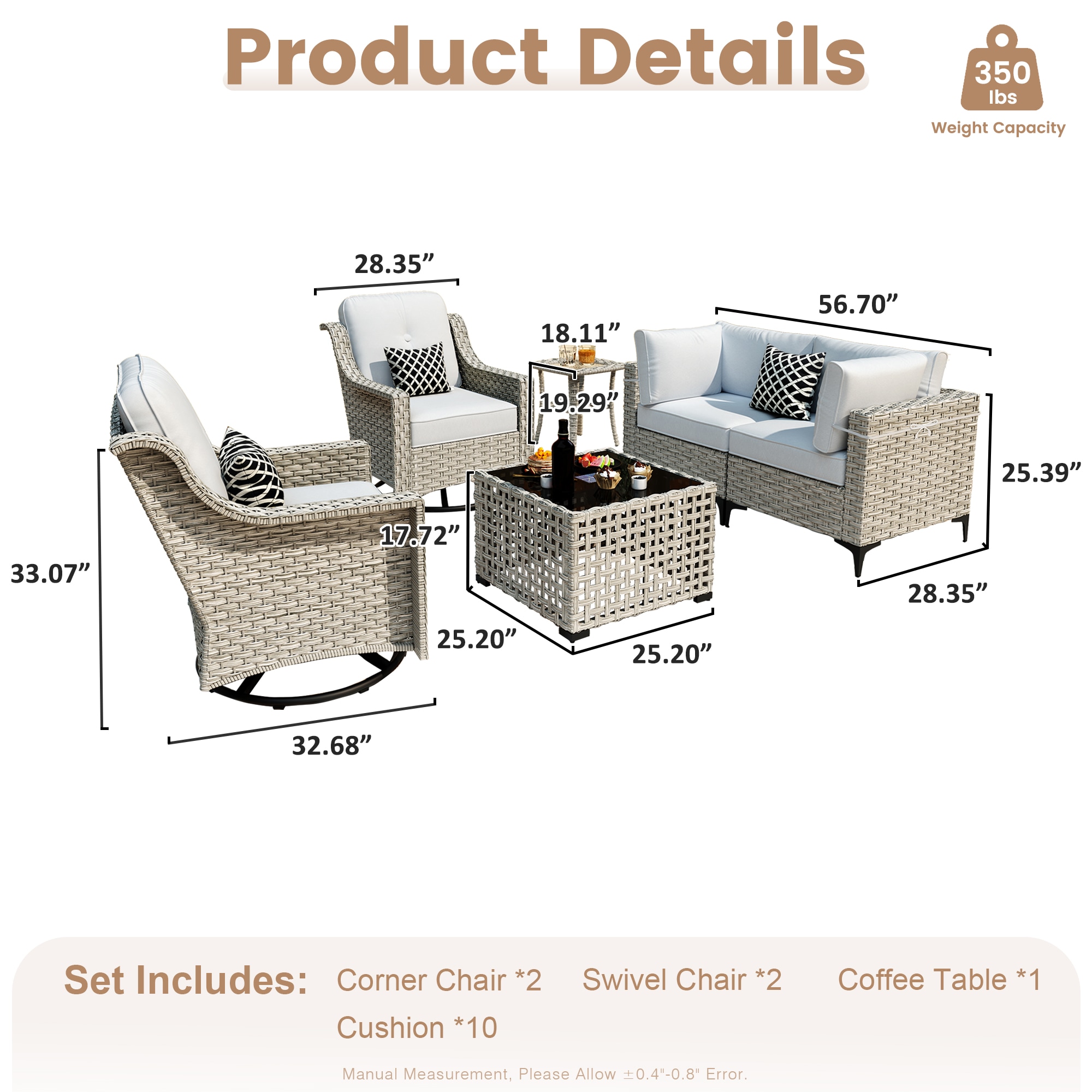 XIZZI XISKT4163-RC3 Patio-Sofas-Daybeds - View #7