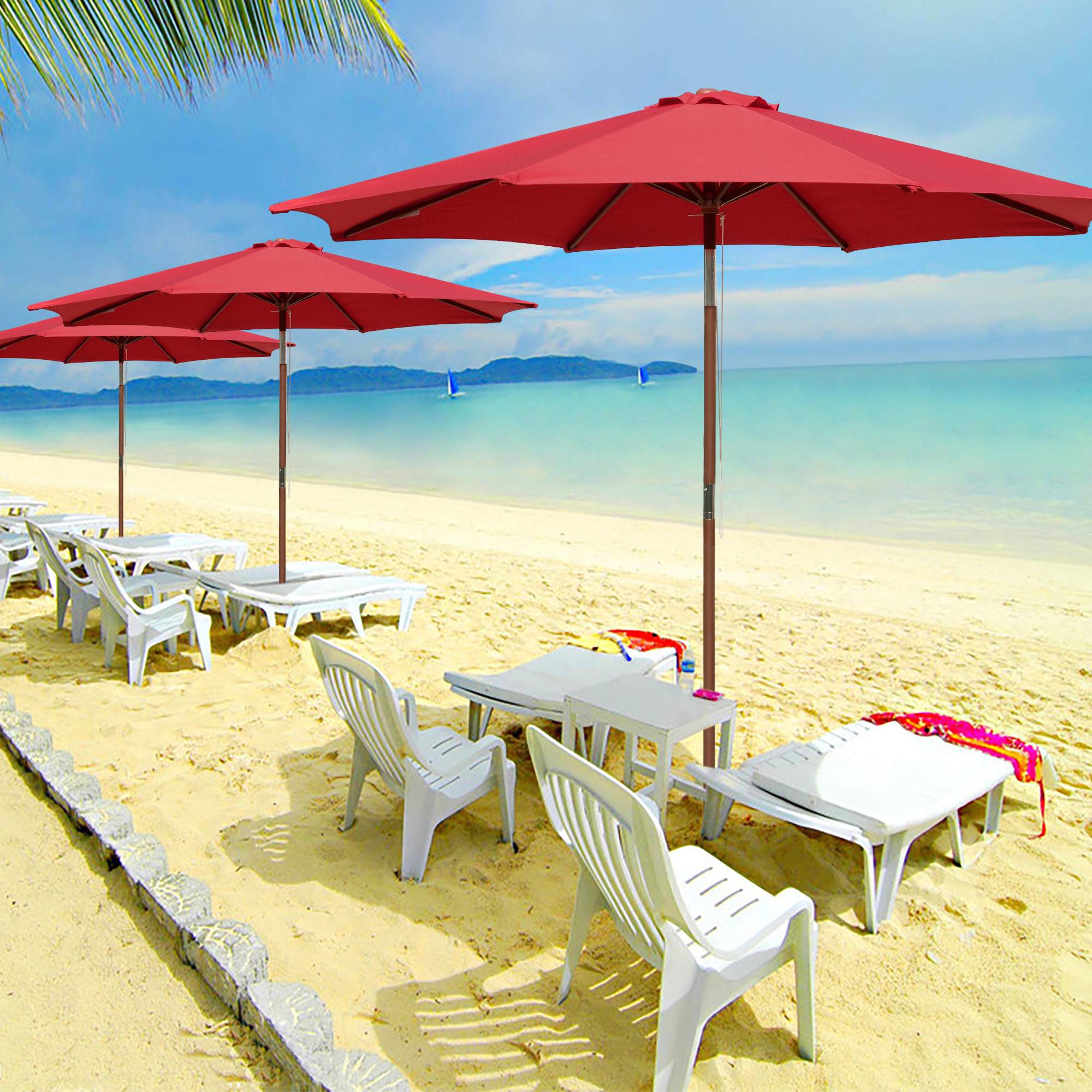 Yescom 07UMB034-9WT-02-LO Umbrellas-2 - View #7