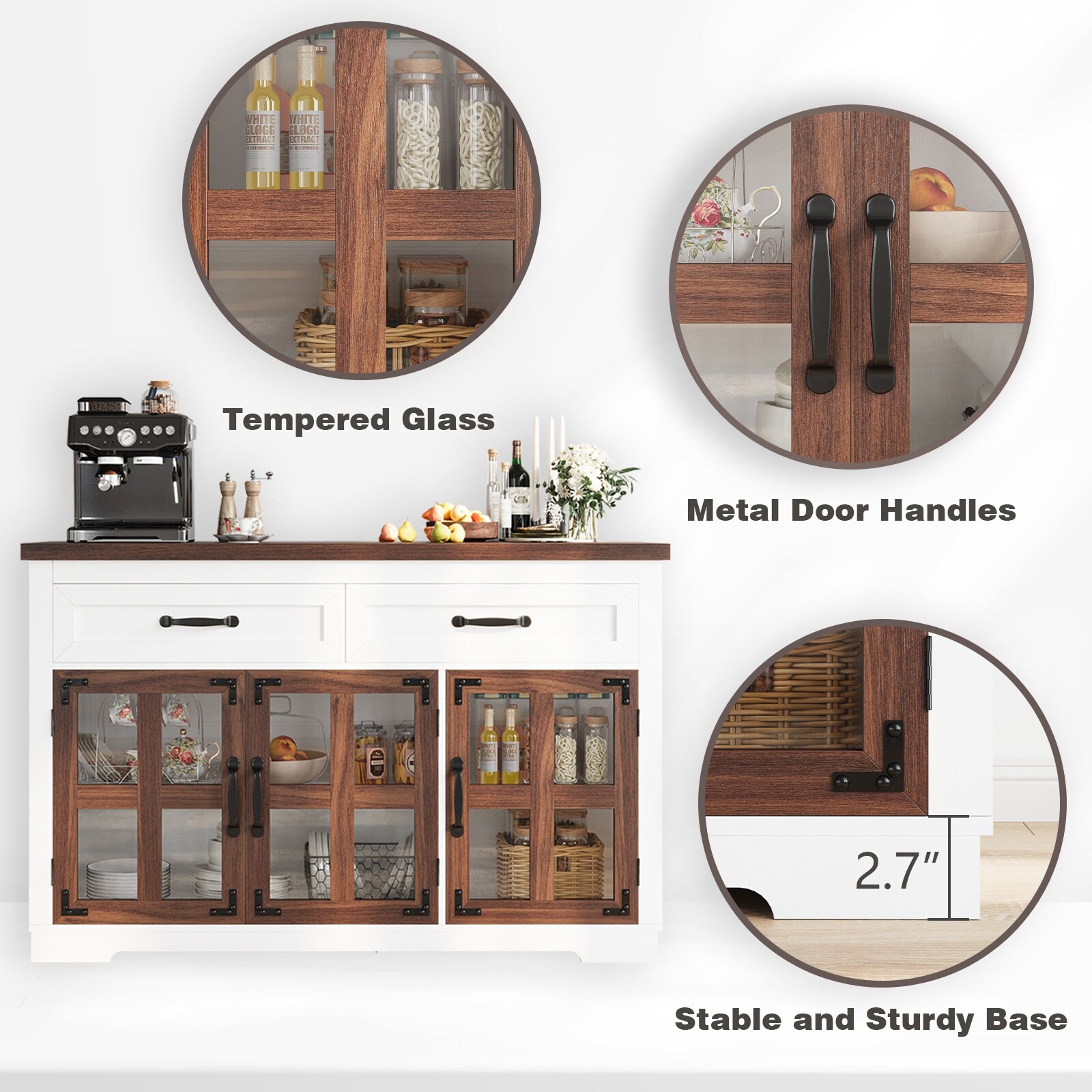 Pocassy GREATANTS-SNBS015WT Filing-Cabinets - View #6