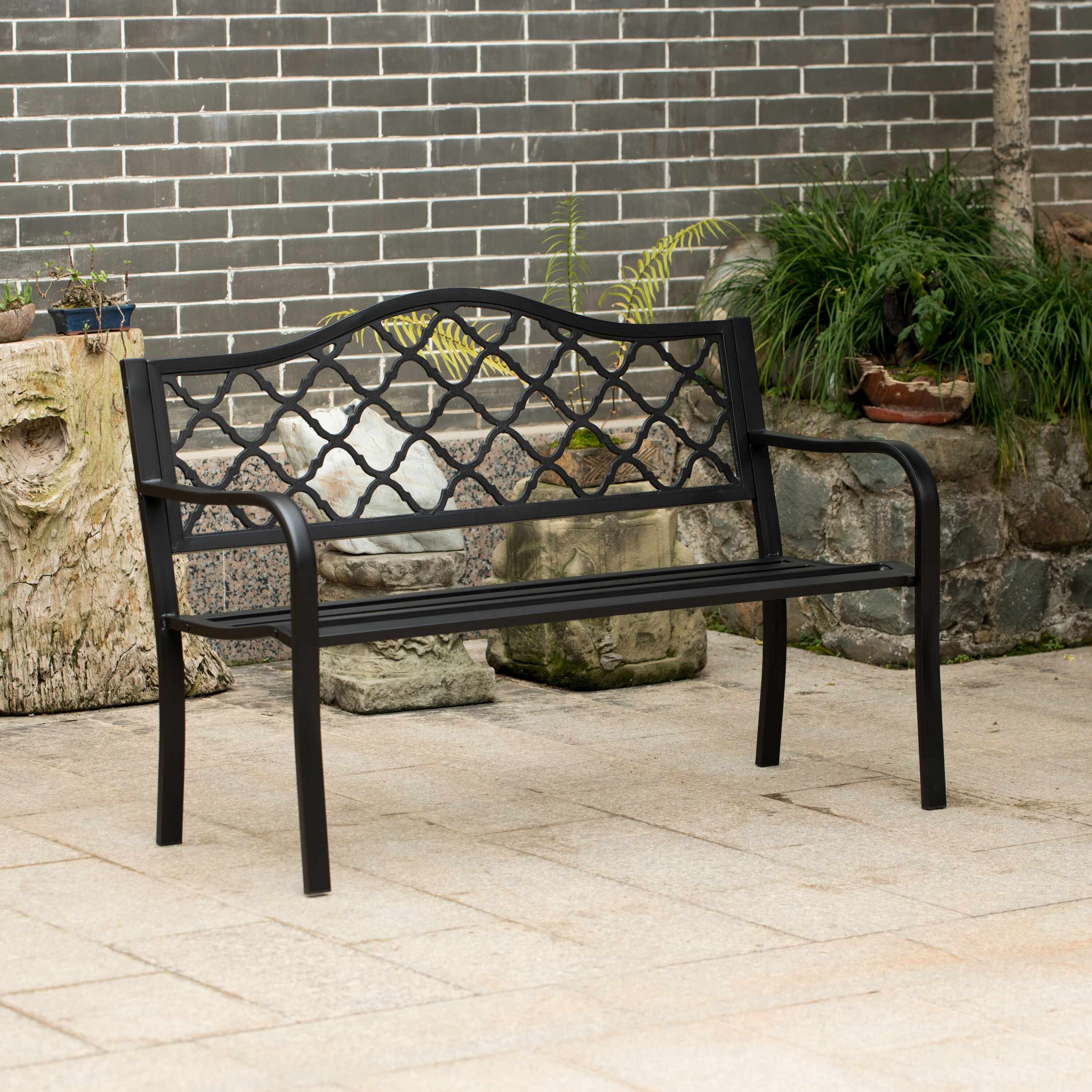 Gardenised QI004259 Commercial-Benches - View #2