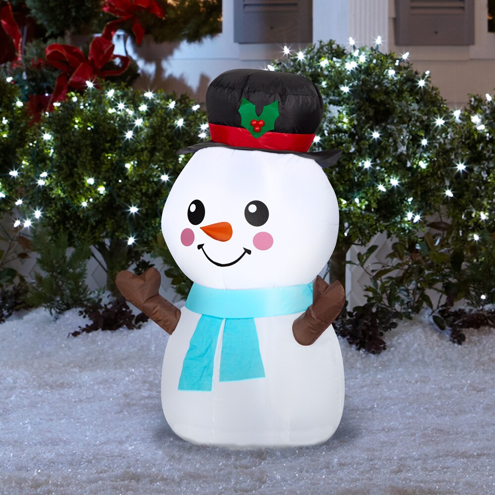 Ice Cube Snowman Christmas Ornament Blank